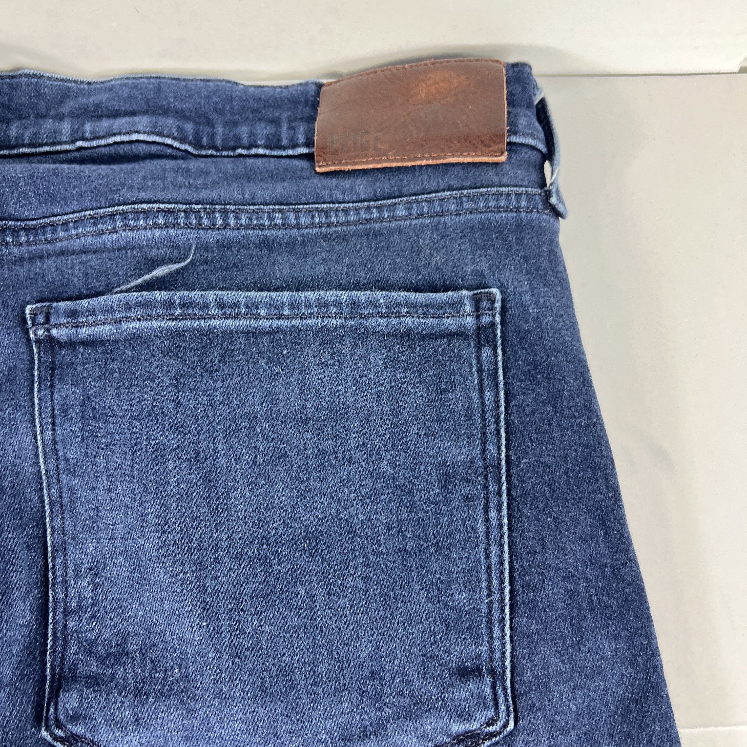Paige Paige Jeans Lennox Slim Straight Blue Stretch Denim Size US 39 - 11 Thumbnail