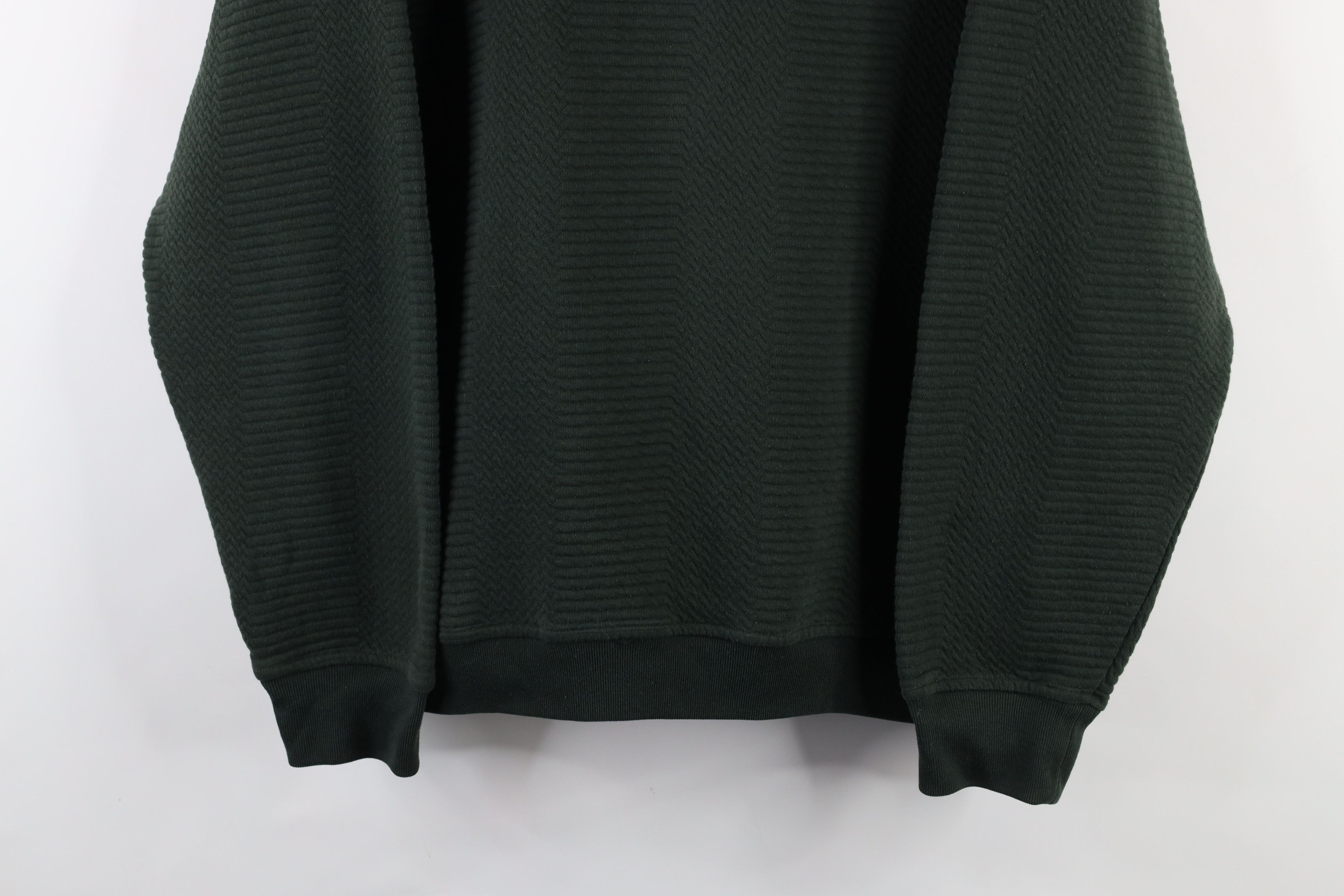Vintage Vintage 90s Streetwear Pullover Long Sleeve Polo Green Size US L / EU 52-54 / 3 - 3 Thumbnail