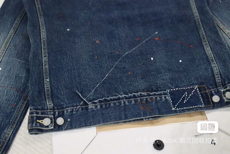 Visvim VisvimInk-splashing denim jacket 2504-Nextarrow Size US XL / EU 56 / 4 - 7 Thumbnail