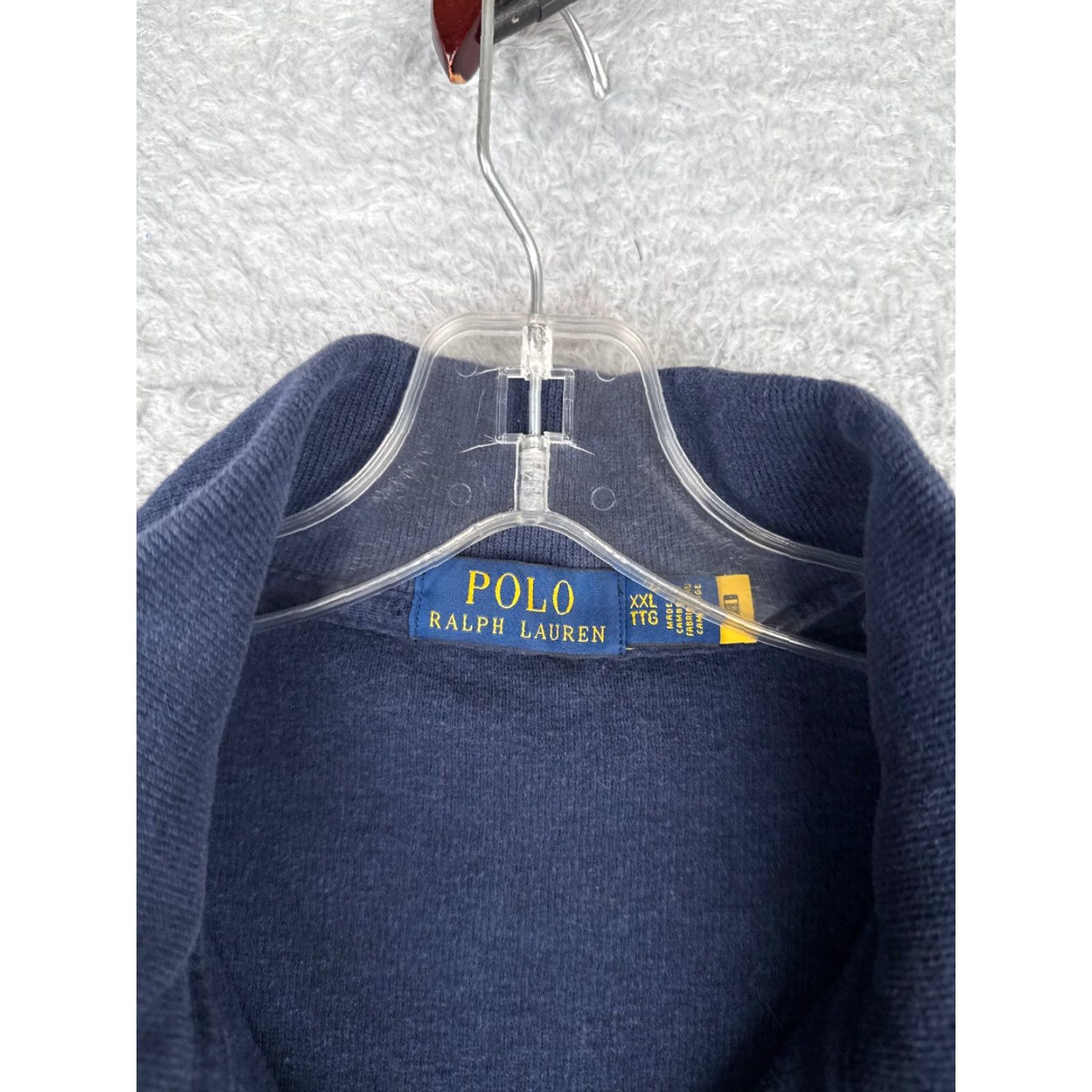 Ralph Lauren Polo Ralph Lauren Sweater Adult 2XL XXL Blue 1/4 Zip Mock Neck Long Sleeve Mens Size US XXL / EU 58 / 5 - 7 Thumbnail