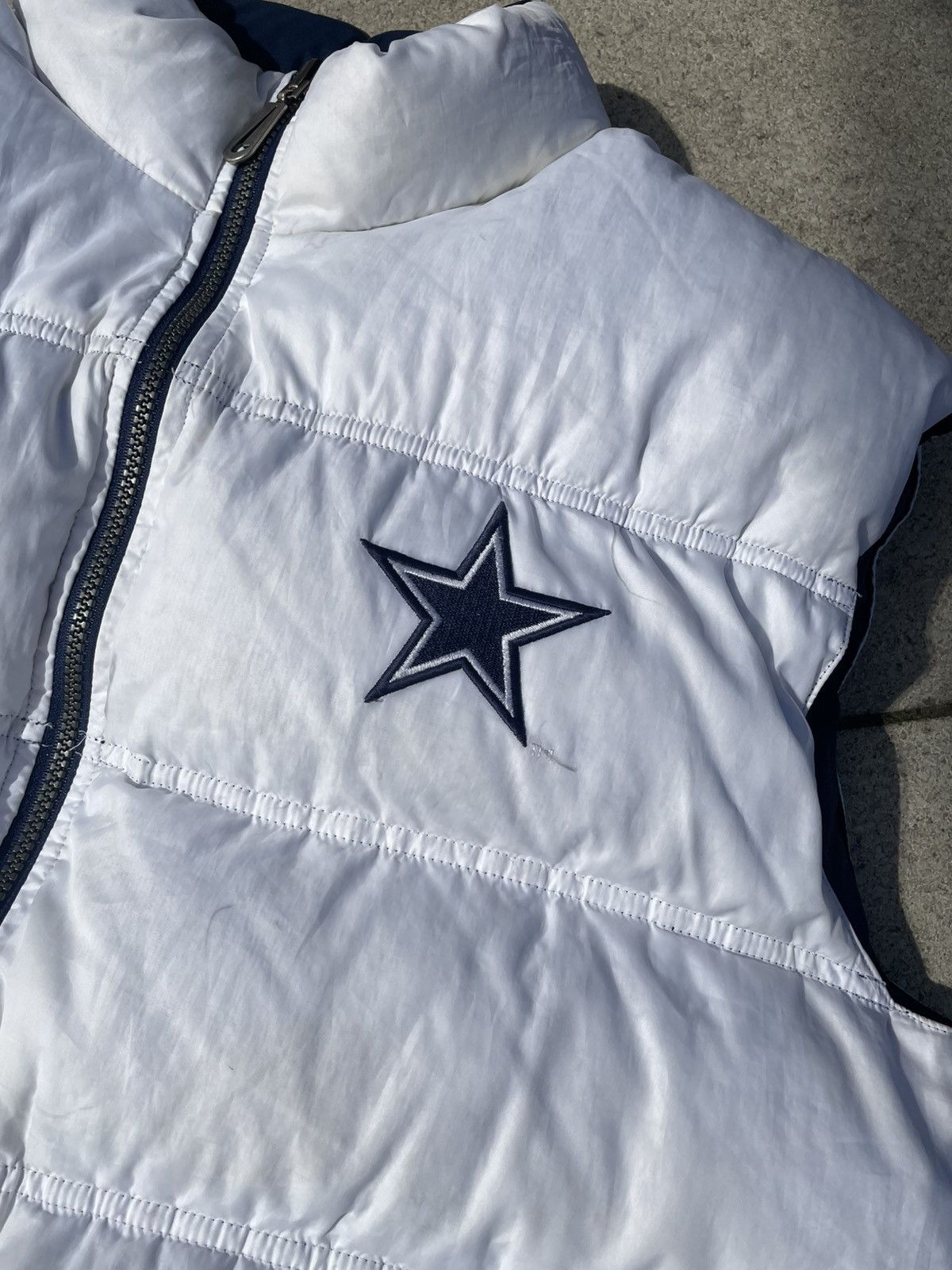 Nike 🌟 Reversable Y2K NFL Dallas Cowboys Puffer Vest 🌟 Size US L / EU 52-54 / 3 - 2 Thumbnail