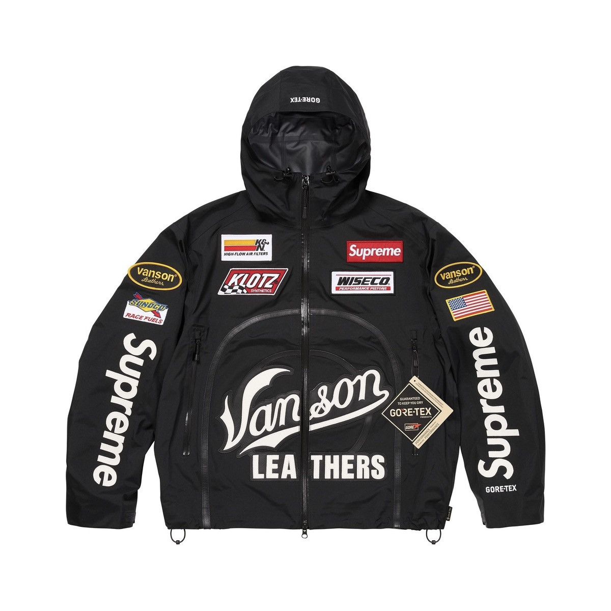 Vanson Leathers Supreme Vanson Leathers Gore-Tex Shell Jacket Size US M / EU 48-50 / 2 - 1 Thumbnail