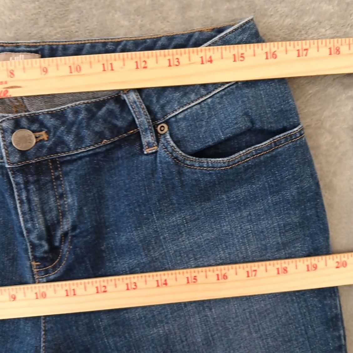 J. Jill J. Jill Ankle Jeans Womens Size 12P Blue Medium Wash Stretch 31x23 Mid Rise - Vintage Size 34" / US 12 / IT 48 - 2 Thumbnail