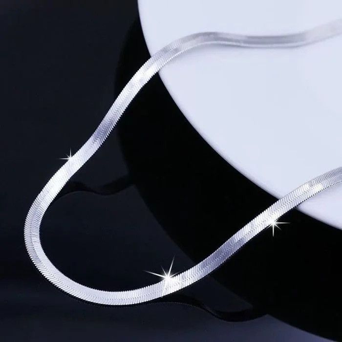 Sterling Silver Blade Chain Necklace Size ONE SIZE - 4 Thumbnail