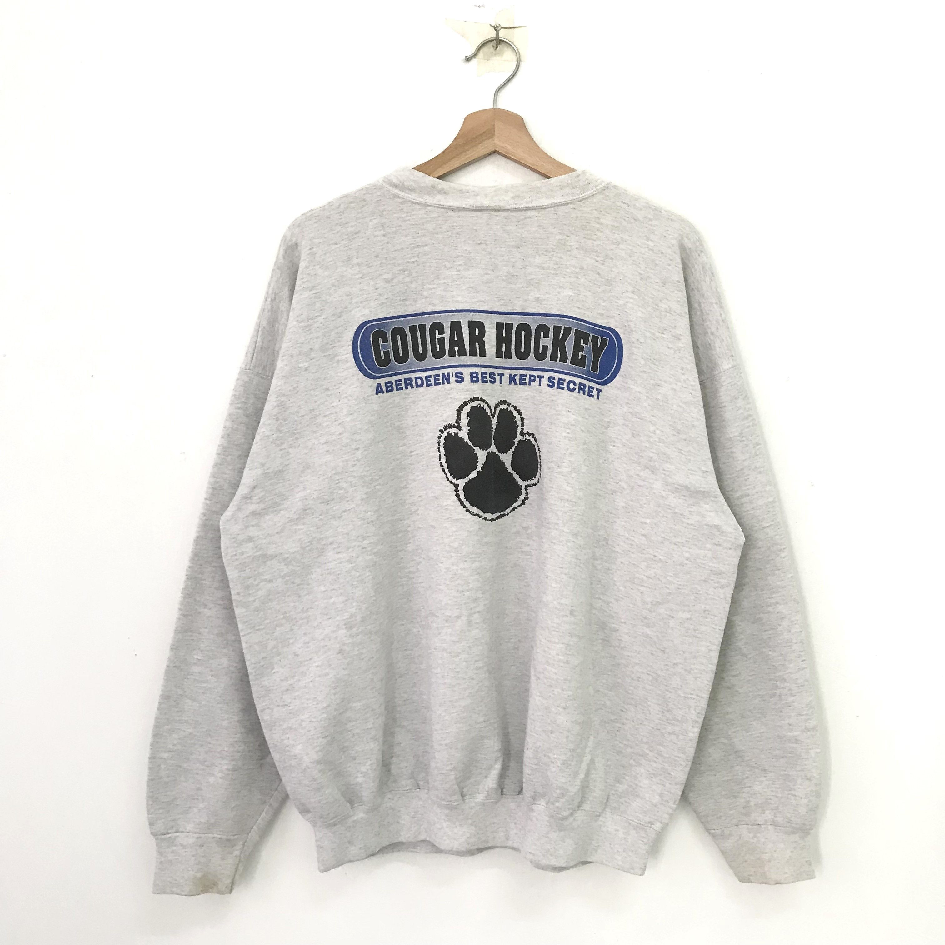 Vintage Vintage Aberdeen Cougars Gray Sweatshirt - 657 Size US XL / EU 56 / 4 - 2 Thumbnail