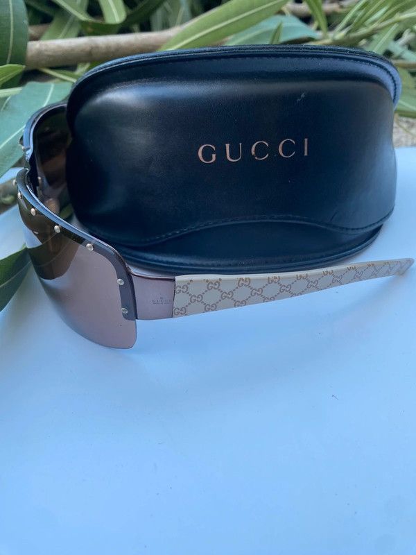 Gucci × Tom Ford × Vintage Gucci Sunglasses Mask Pop Ski Logo Plastic Vintage Size ONE SIZE - 1 Thumbnail
