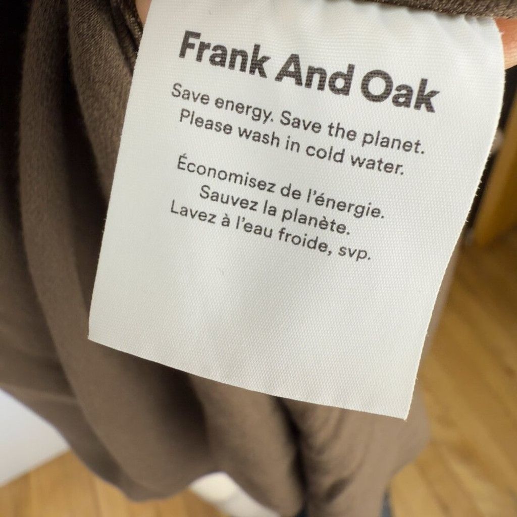 Frank & Oak FRANK & OAK Minimalist 90s inspired Brown Slip Dress sz M Size L / US 10 / IT 46 - 9 Thumbnail