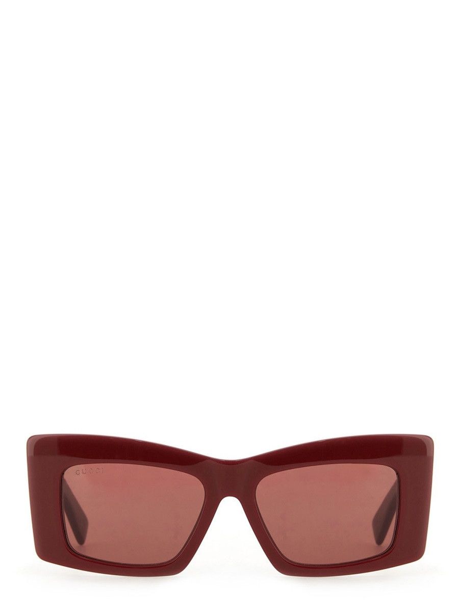 Gucci GUCCI SQUARE SUNGLASSES - RED Size ONE SIZE - 1 Thumbnail