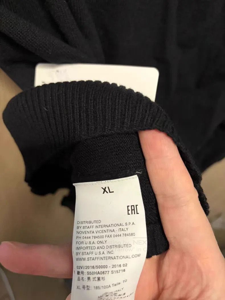 Maison Margiela Black Long Sleeve Knit Sweater. Size US XL / EU 56 / 4 - 2 Thumbnail
