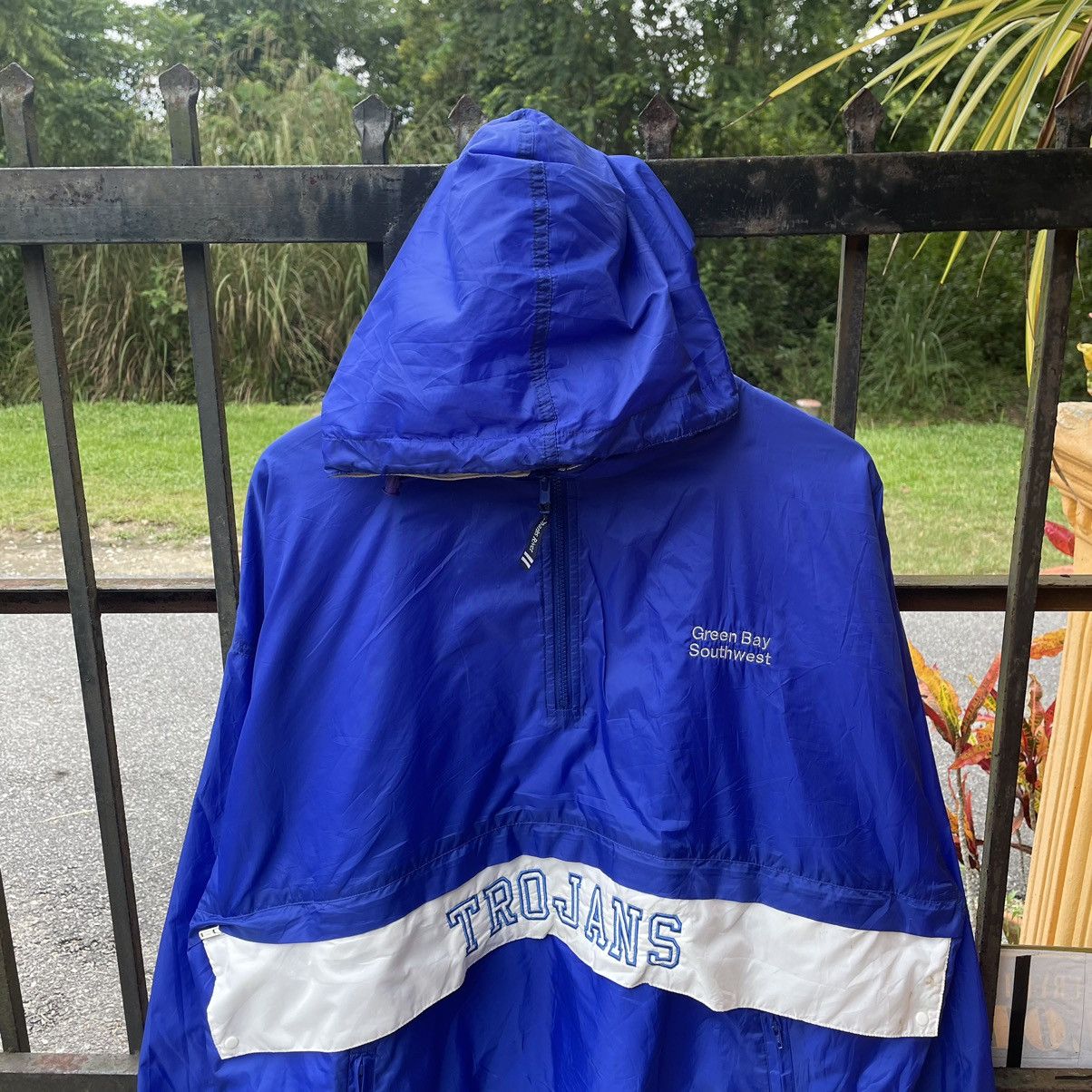 Vintage 🔥🔥Trojans Green Bay Half Zipper Anorak Styles Light Jacket Size US XL / EU 56 / 4 - 3 Thumbnail