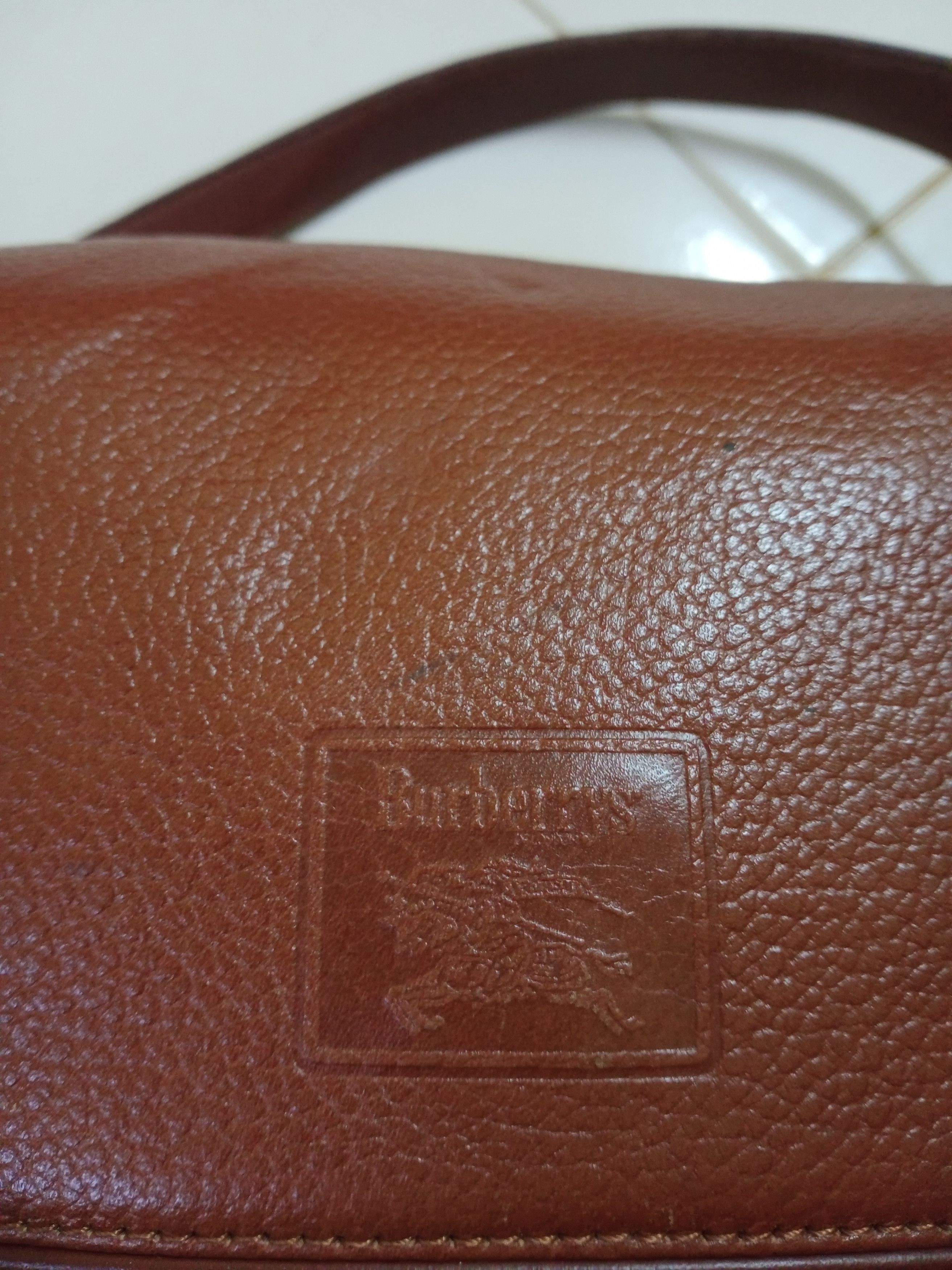 Burberry VINTAGE BURBERRY BROWN LEATHER CROSSBODY BAG Size ONE SIZE - 2 Thumbnail