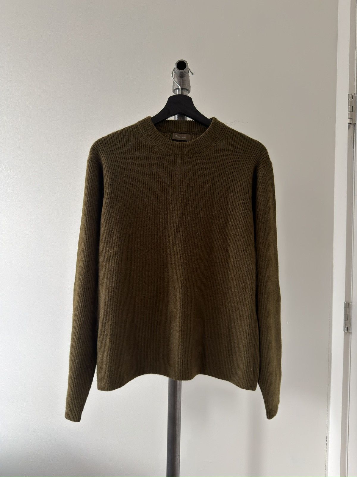 Y's for Men Olive Ribbed Sweater Size US M / EU 48-50 / 2 - 1 Thumbnail