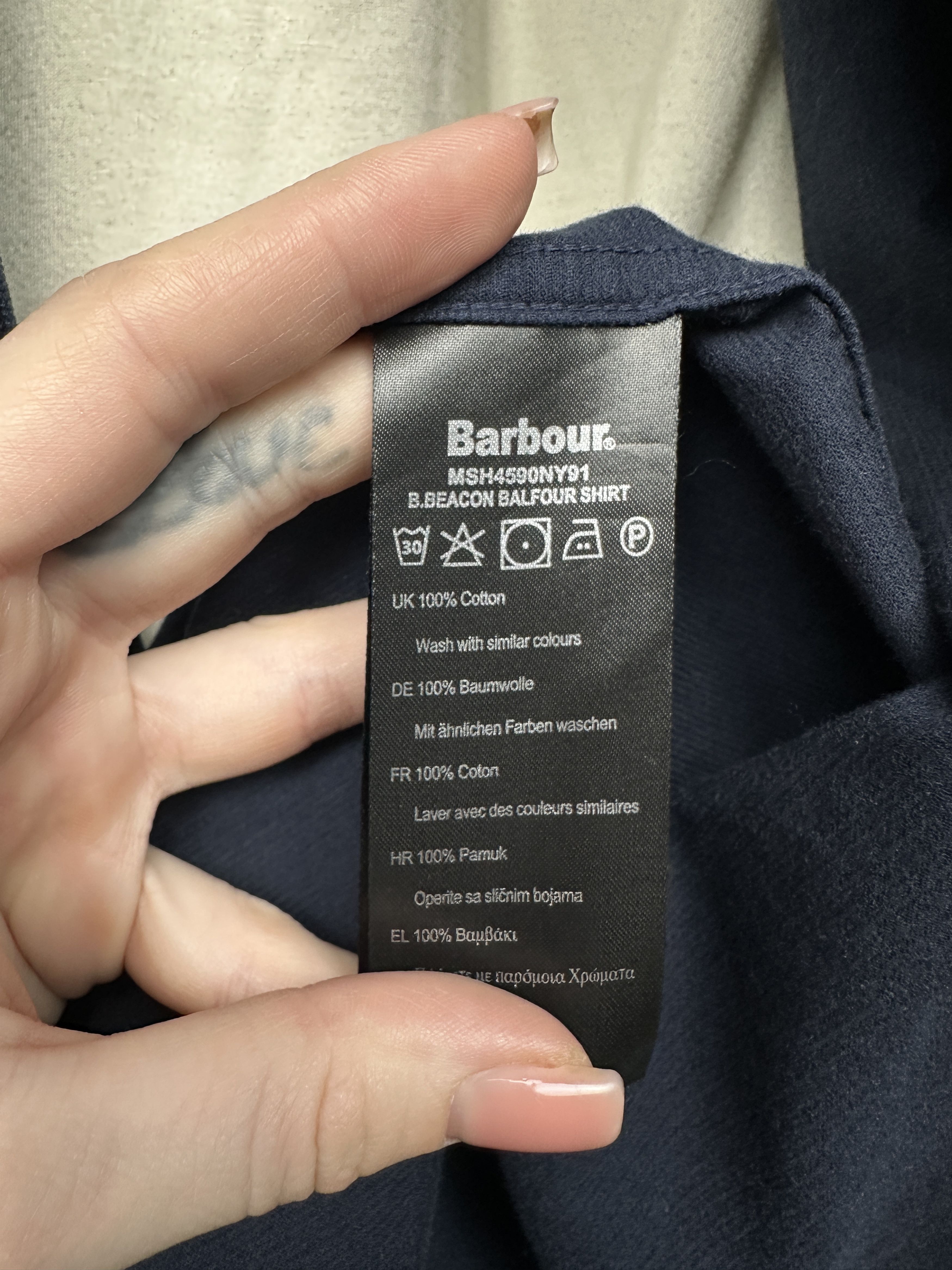 Barbour Barbour Beacon Balfour Mens Corduroy Flannel Shirt Size US L / EU 52-54 / 3 - 6 Thumbnail