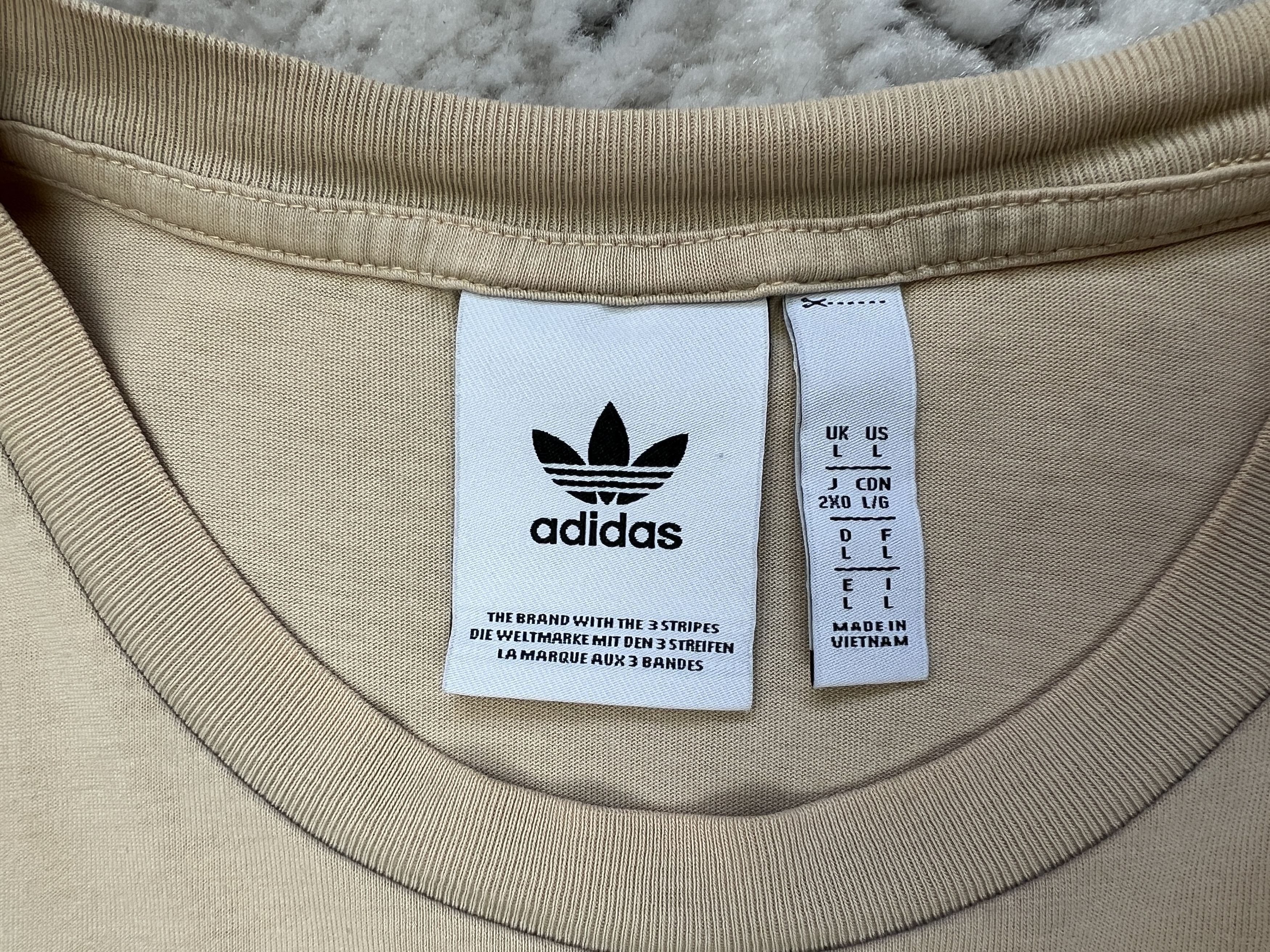 Adidas Adidas Originals Trefoil Logo T-Shirt Tee Beige Size US L / EU 52-54 / 3 - 10 Thumbnail