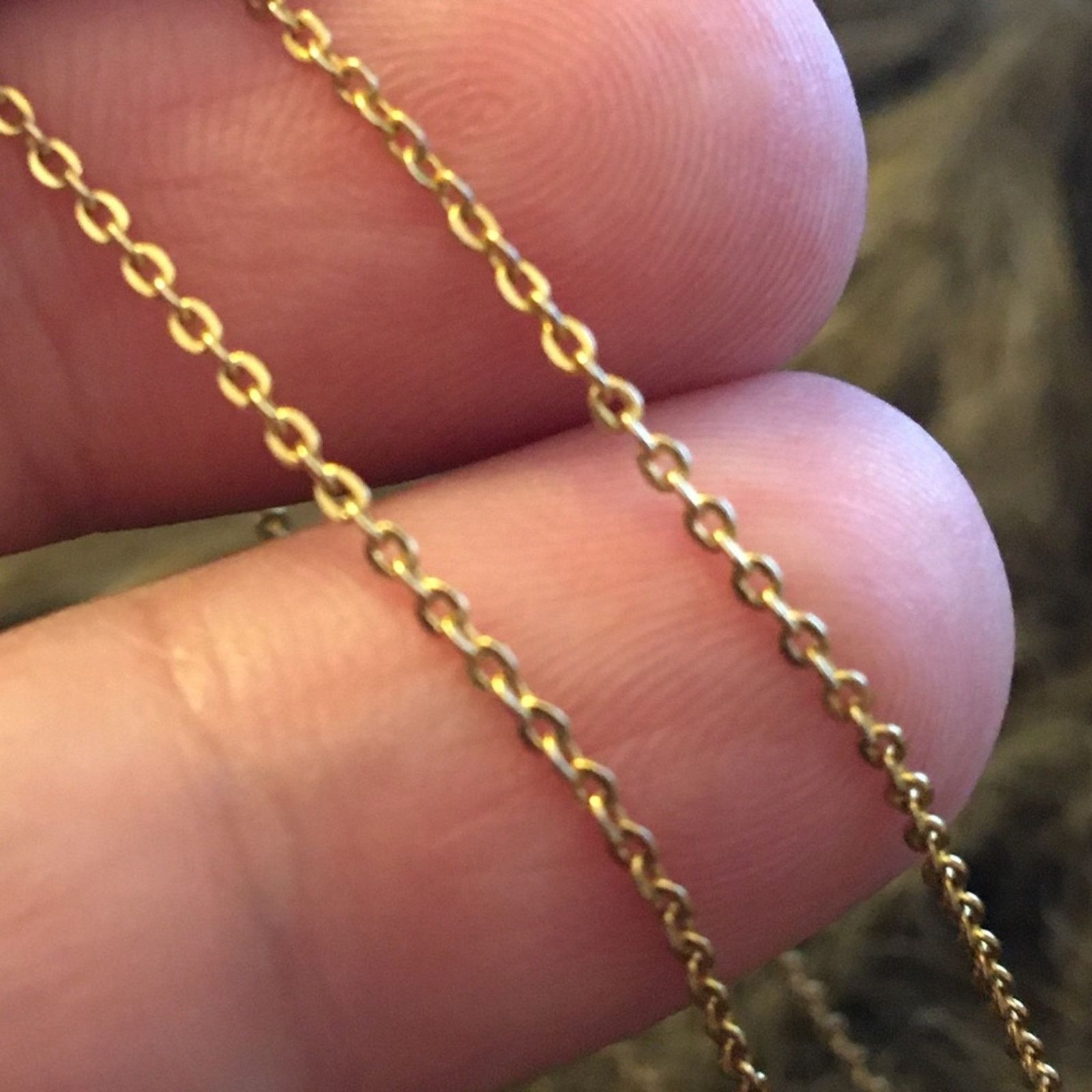 Vintage Vintage triple box sparkle rolo chain necklace Size ONE SIZE - 8 Thumbnail