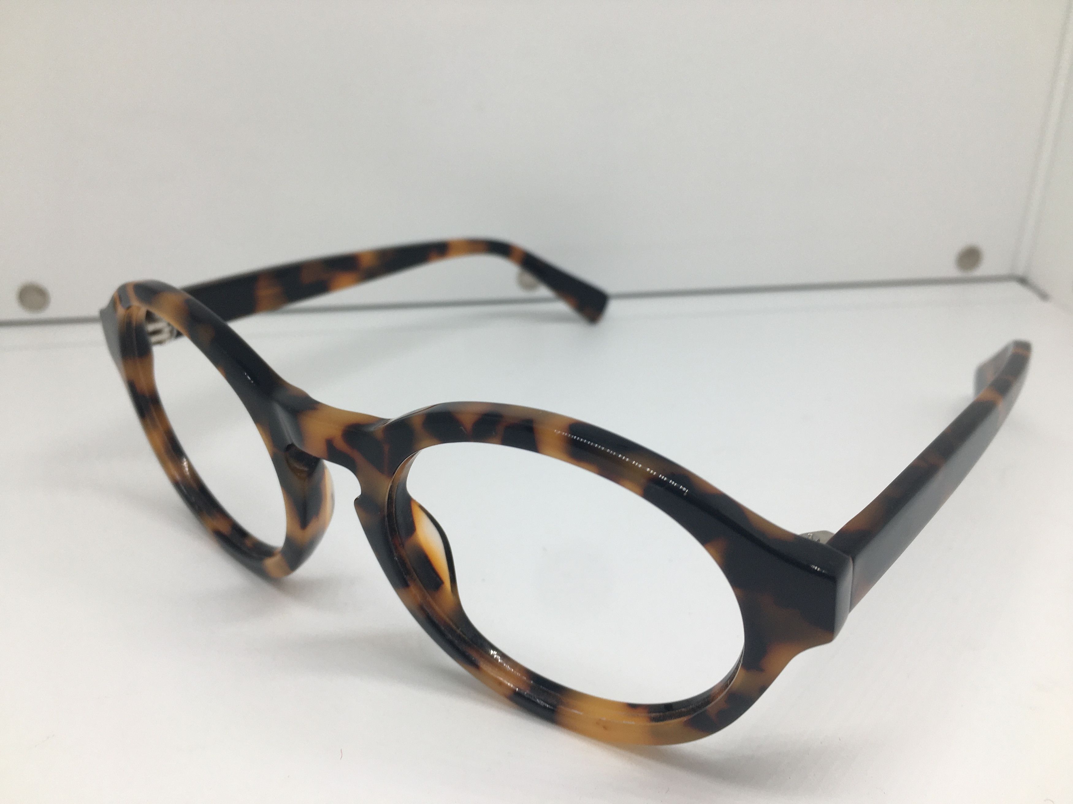 Other Handmade Tortoise Acetate Eyeglasses Frame Keyhole Size ONE SIZE - 3 Thumbnail