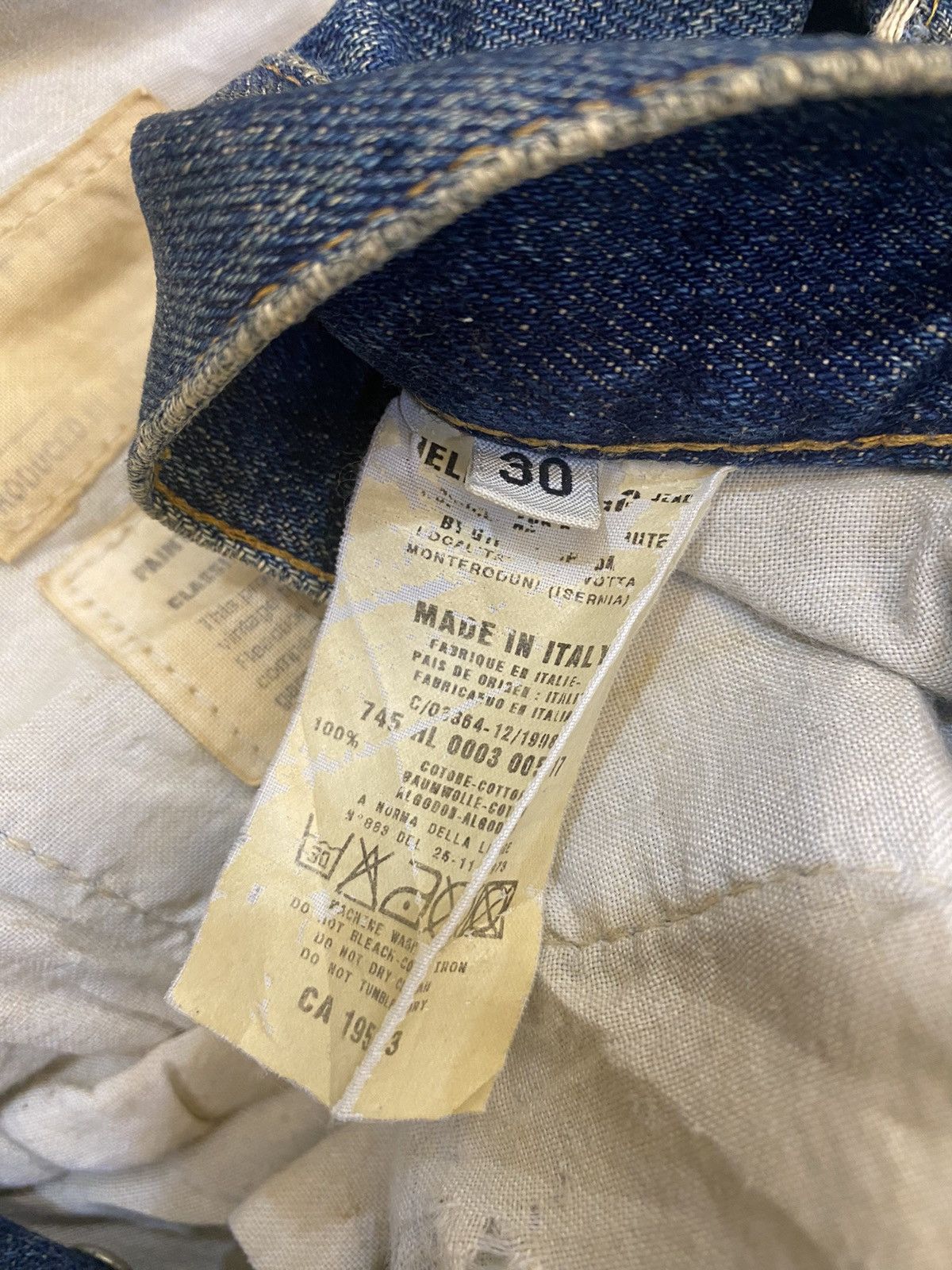 Helmut Lang × Jean × Vintage OG 1998 HELMUT LANG Splatted Painter Jeans Size US 31 - 4 Thumbnail