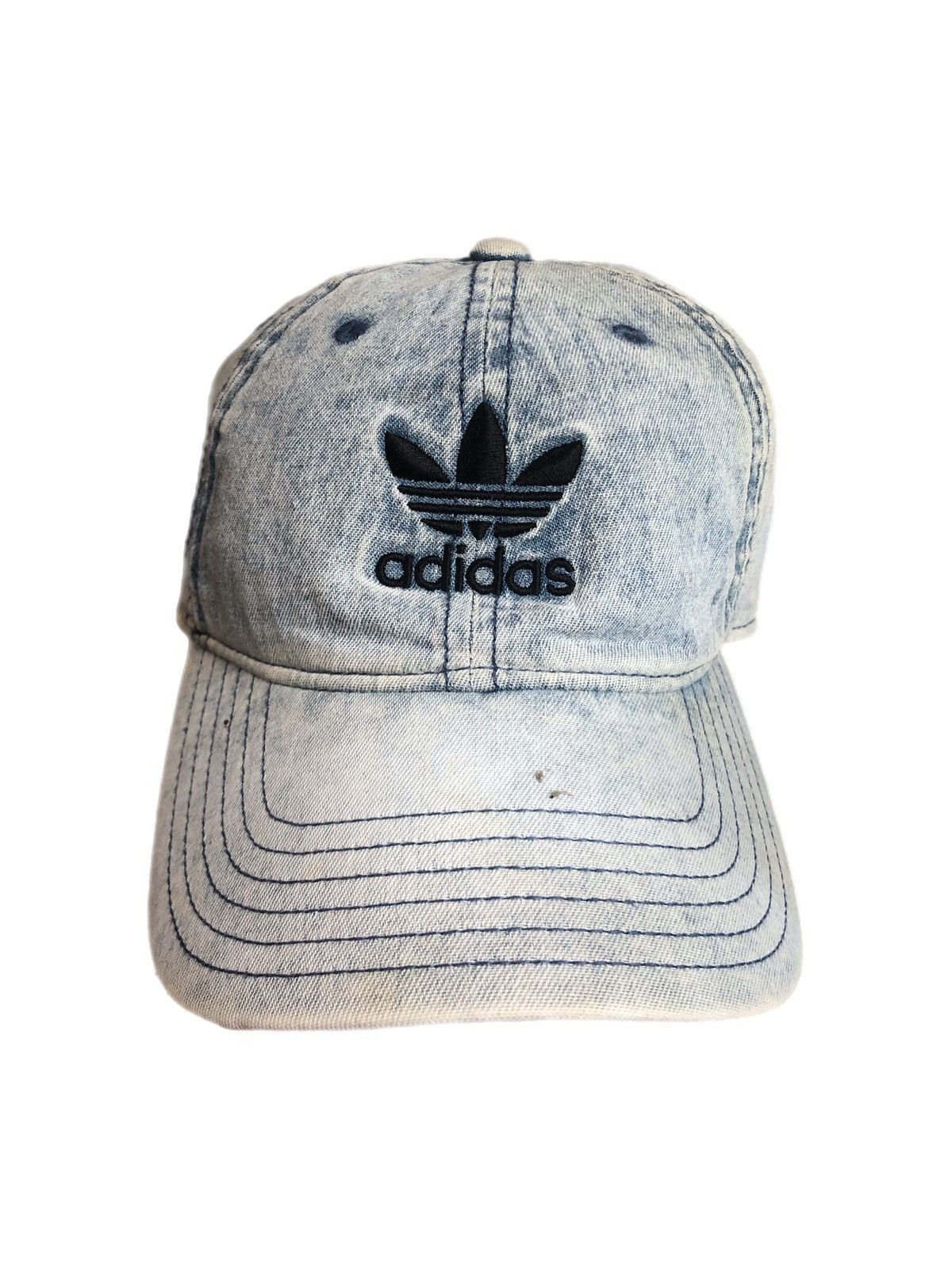 Adidas Adidas Trefoil Denim Hat Size ONE SIZE - 1 Thumbnail