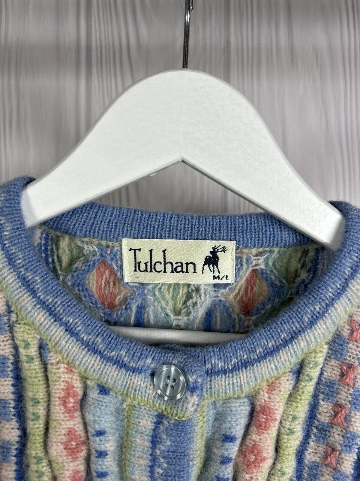 Vintage Vintage Tulchan 1998 Wool Cardigan Floral Size M/L S/S 98 Size L / US 10 / IT 46 - 8 Thumbnail