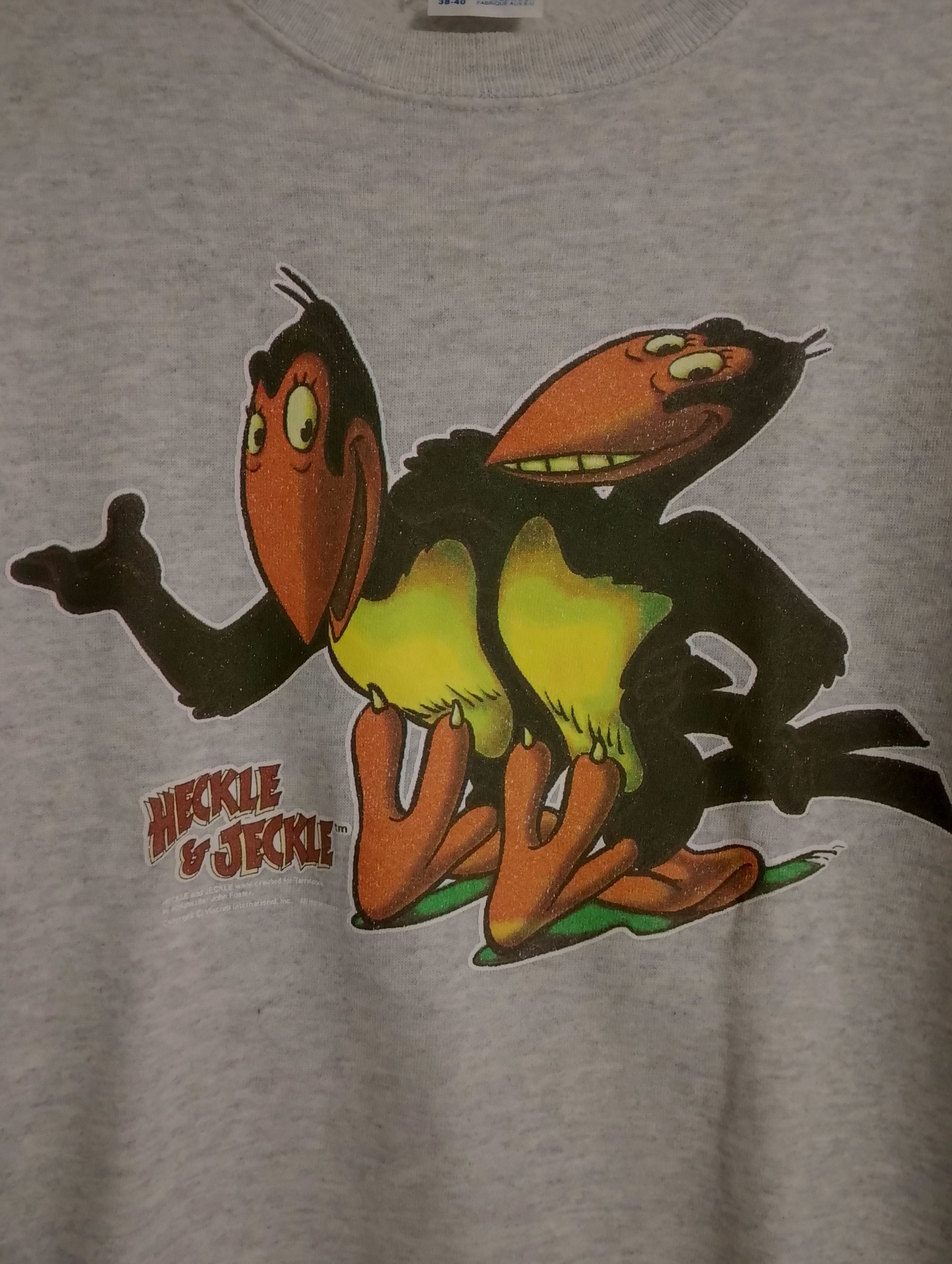 Hanes Vintage Sweatshirt Heckle & Jeckle 90s Size US L / EU 52-54 / 3 - 2 Thumbnail