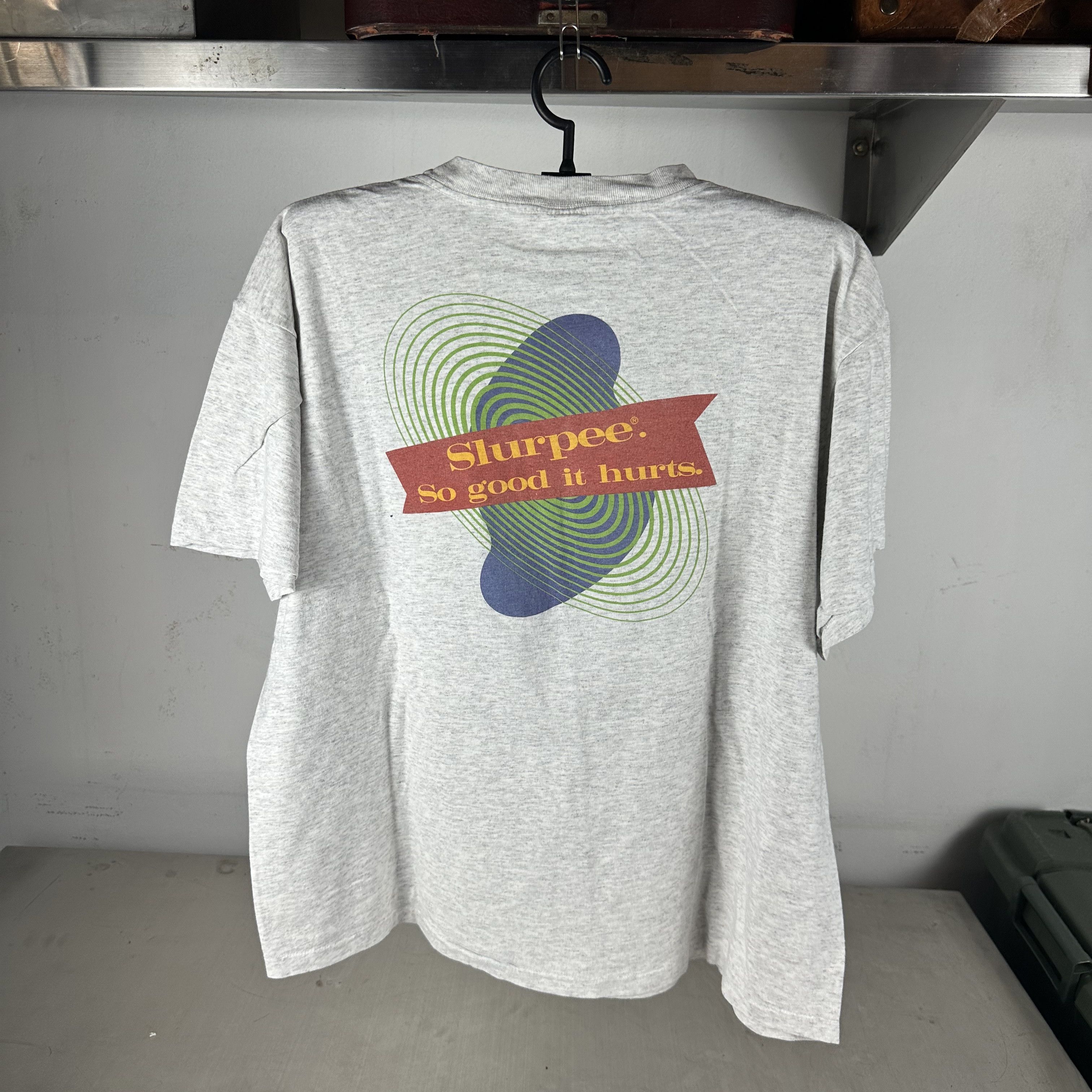 Vintage Vintage 90s Slurpee Brainfreeze So Good It Hurts Promo Tee Size US L / EU 52-54 / 3 - 3 Thumbnail