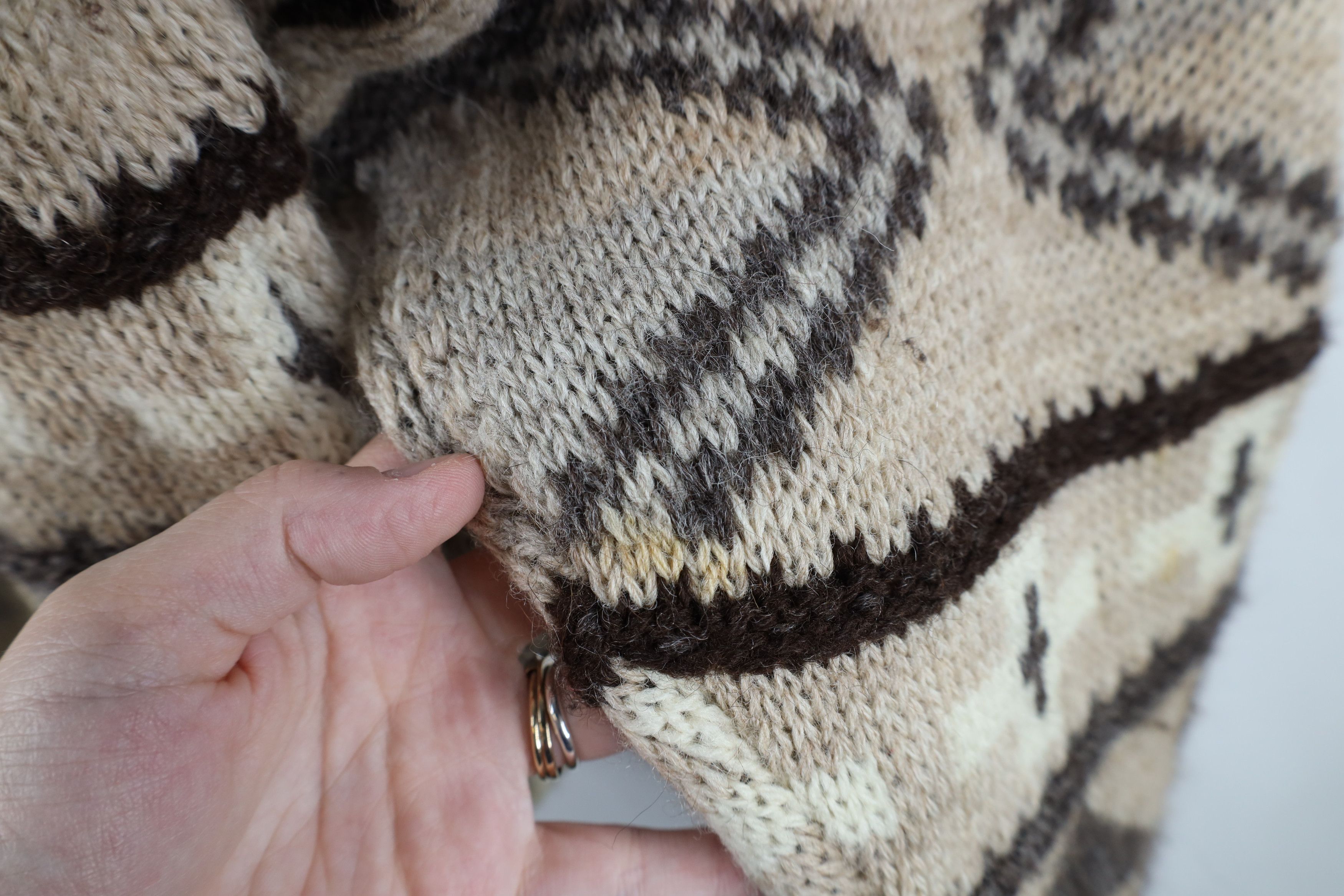 Vintage Vintage 90s Streetwear Wool Fair Isle Fisherman Sweater Size US L / EU 52-54 / 3 - 11 Thumbnail