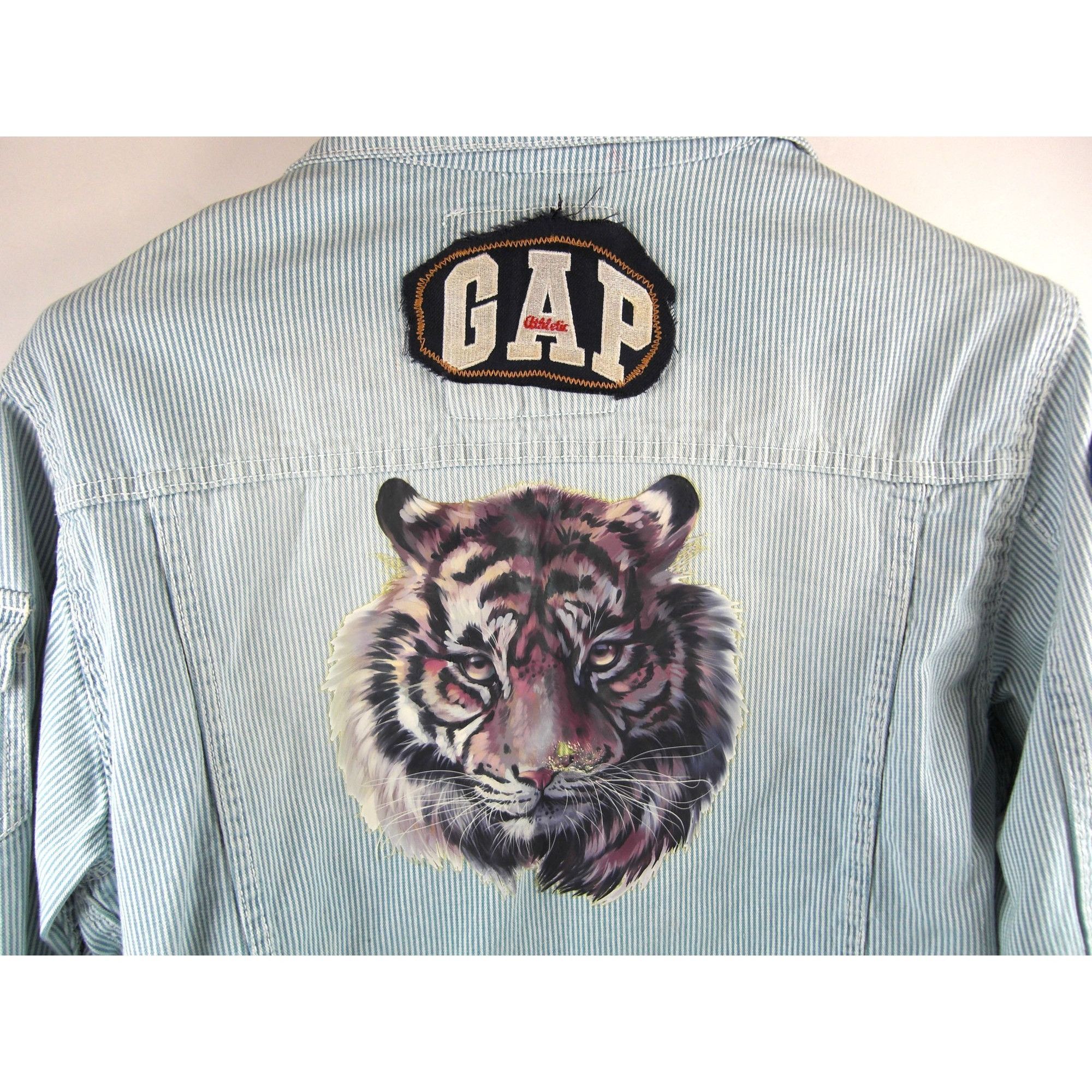 Other Vintage Classic Blue Denim Jean Jacket Distressed Size Large Size US L / EU 52-54 / 3 - 5 Thumbnail