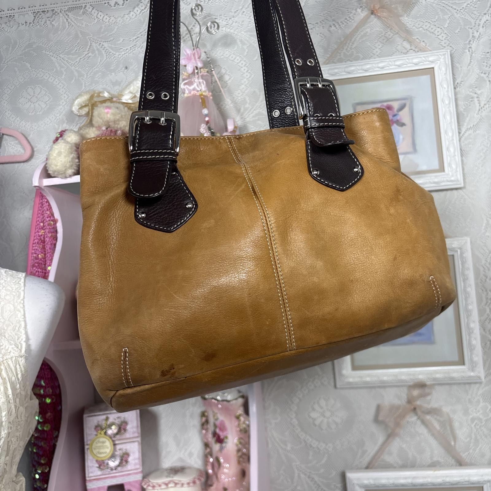 Other y2k leather buckle brown shoulder bag purse Size ONE SIZE - 3 Thumbnail