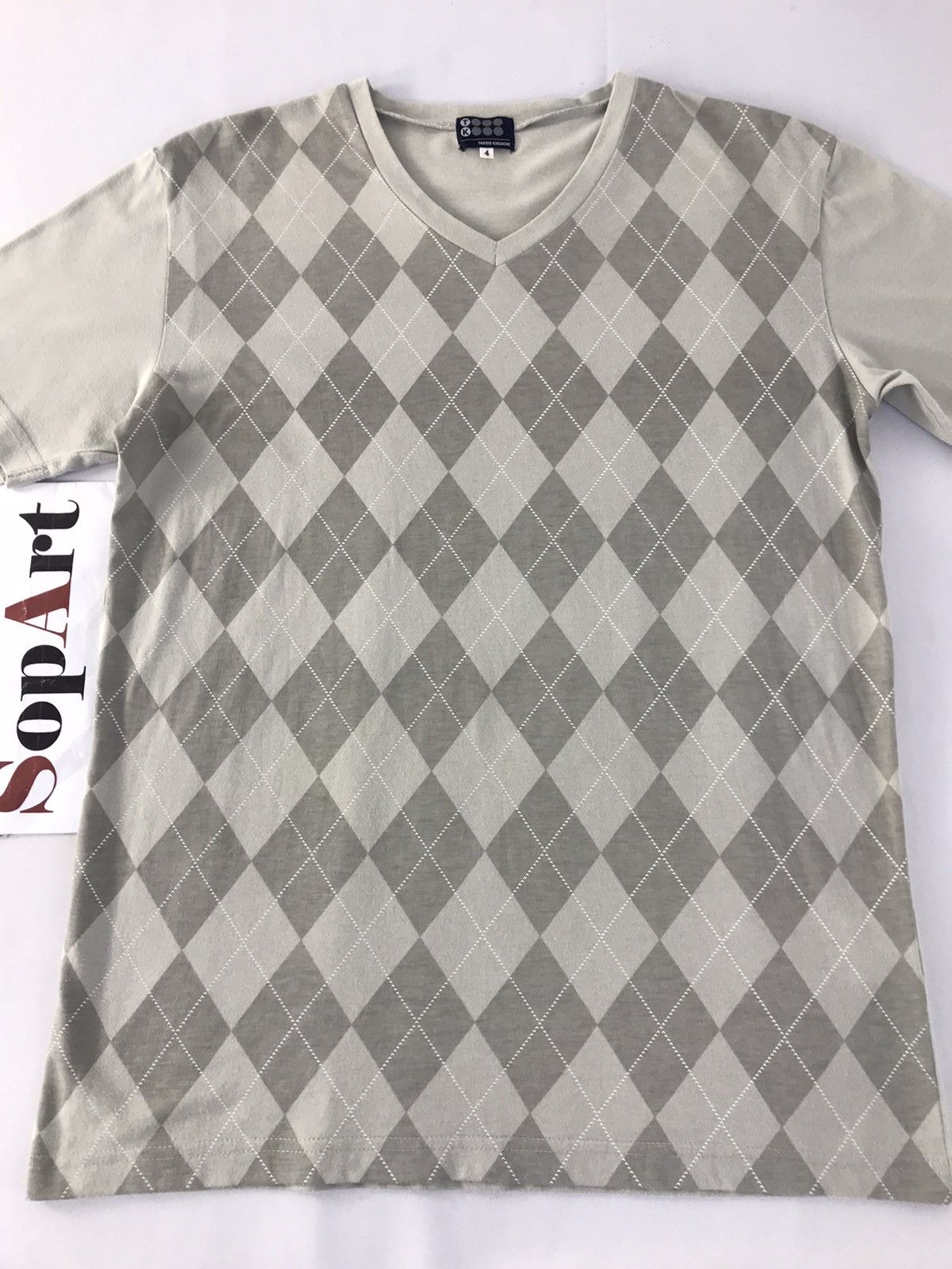 Japanese Brand × Takeo Kikuchi Takeo Kikuchi Design Harlequin Pattern Tee Size US M / EU 48-50 / 2 - 3 Thumbnail