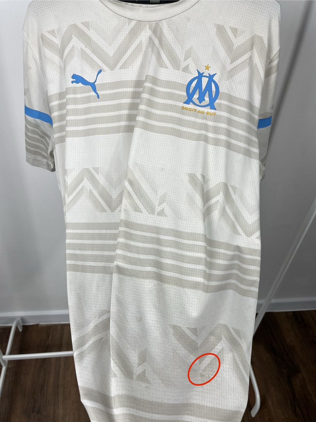 Puma Puma Olympique Marseille DryCell Jersey Beige Blue Size L Size US L / EU 52-54 / 3 - 6 Thumbnail