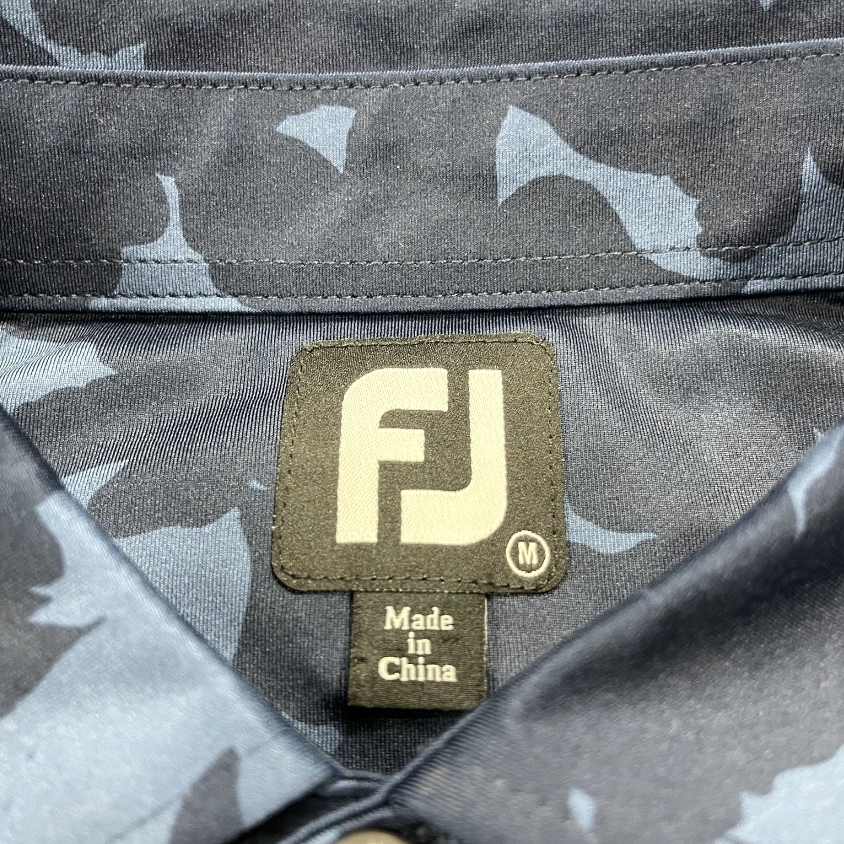 Footjoy FootJoy Polo Shirt Mens M Blue Floral Stretch Logo Golf Shirt Size US M / EU 48-50 / 2 - 4 Thumbnail