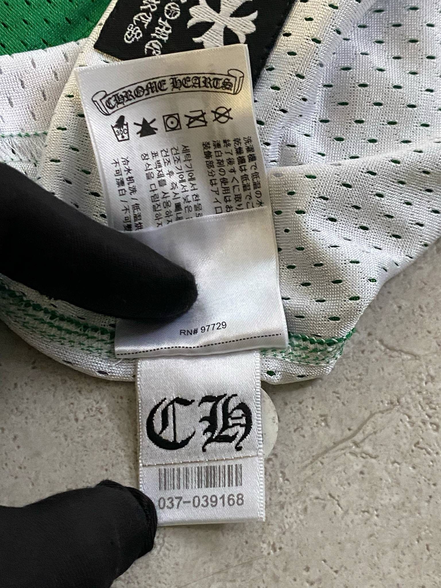 Chrome Hearts CHROME HEARTS Mesh Reversible Basketball Jersey GREEN/WHITE Size US L / EU 52-54 / 3 - 9 Thumbnail