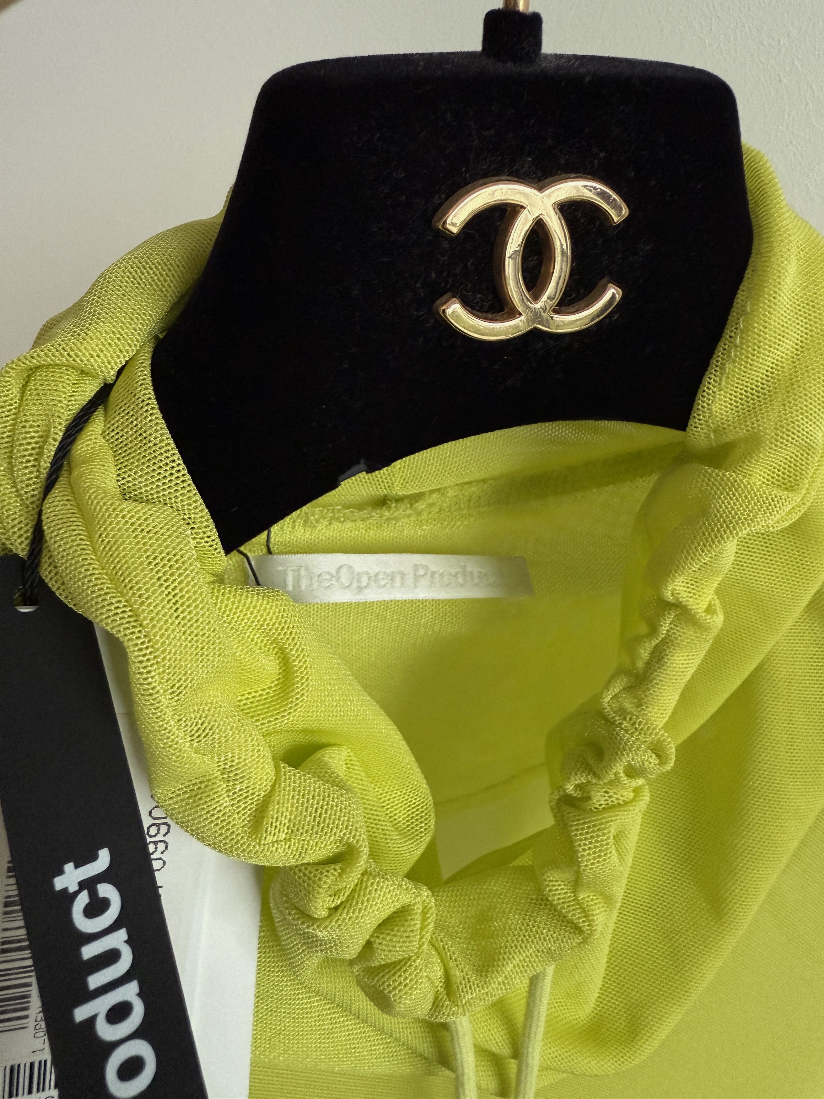 OPEN YY USD200 OPEN YY GREEN DRAWSTRING TURTLENECK TOP/BLOUSE Size S / US 4 / IT 40 - 5 Thumbnail