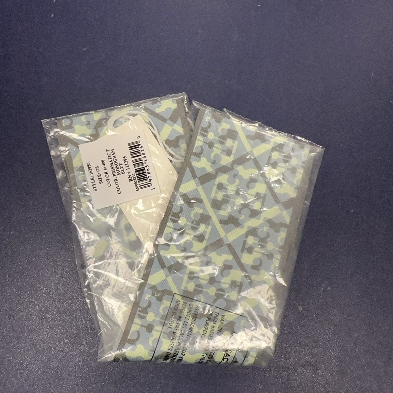 Tory Burch NWT Tory Burch PRISMATIC T MONOGRAM RIBBON TIE Silk Size ONE SIZE - 4 Thumbnail