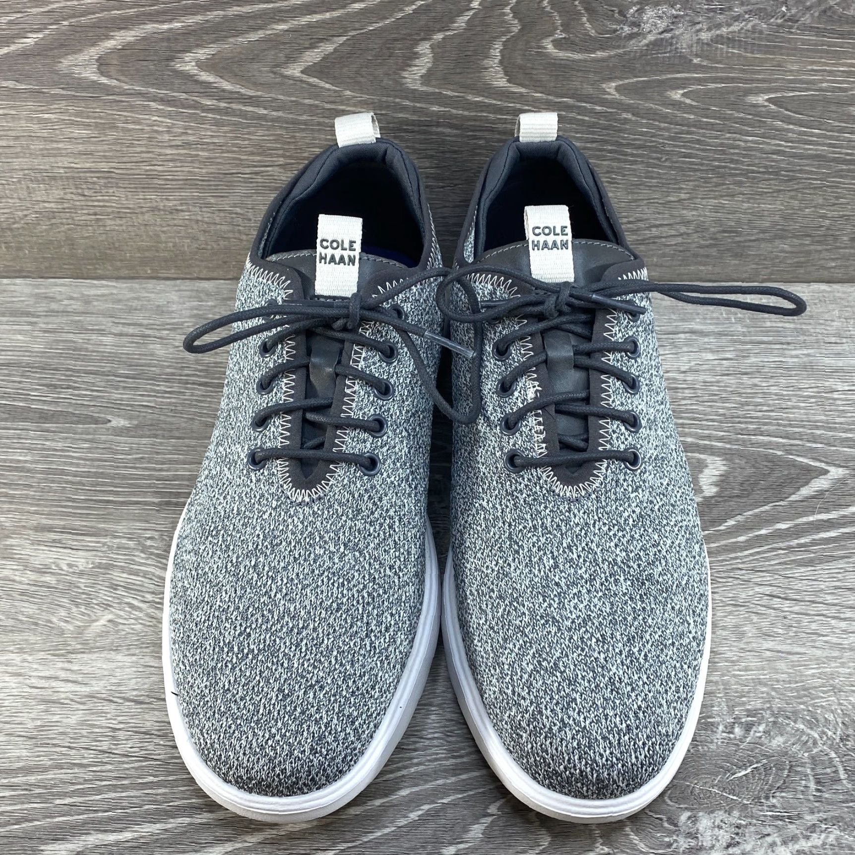 Cole Haan Men Cole Haan GrandPlus Essex Distance Knit Oxford Nimbus Cloud Gray C30821 8.5 Size US 9 / EU 42 - 3 Thumbnail