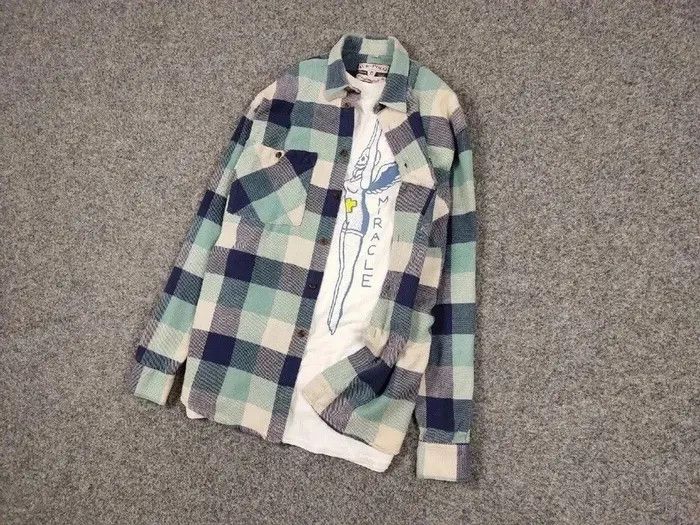 Flannel Vintage Flannel Shirt Travis Scott Style Streetwear Hype Size US M / EU 48-50 / 2 - 3 Thumbnail