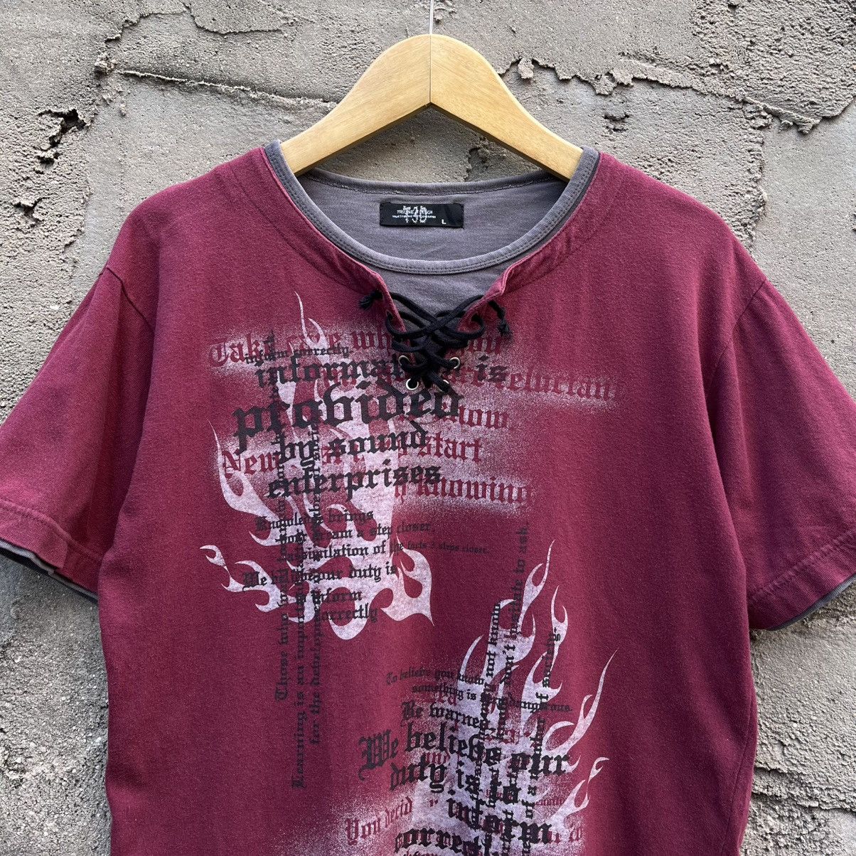 Japanese Brand Y2K punk poem lace up Size US M / EU 48-50 / 2 - 2 Thumbnail