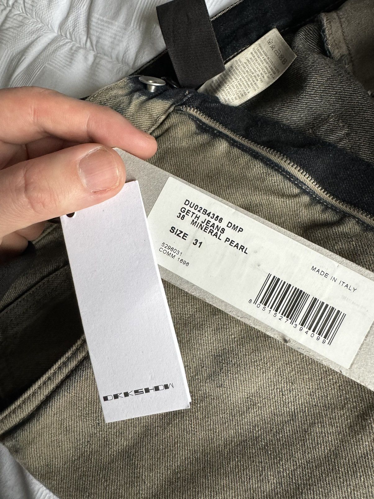 Rick Owens Brand New Rick Owens DRKSHDW Mineral Pearl Geth Jeans Size US 31 - 9 Thumbnail