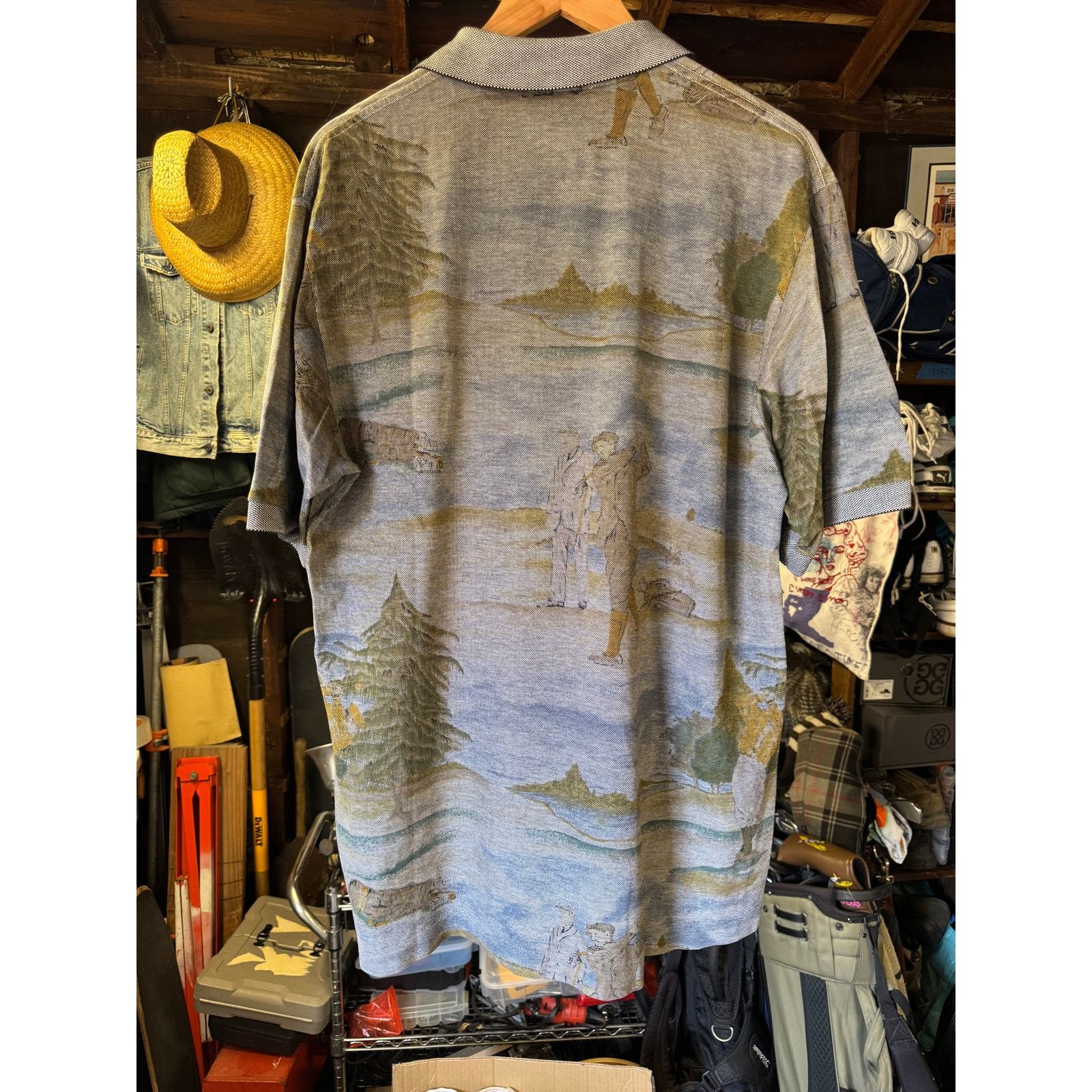 Bobby Jones Vintage Bobby Jones Polo Made in Italy Golf Print | L Size US L / EU 52-54 / 3 - 2 Thumbnail