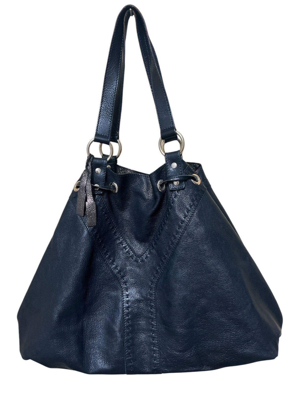 Yves Saint Laurent Calfskin Reversible Double Sac Y Tote Black Gold Size ONE SIZE - 1 Thumbnail