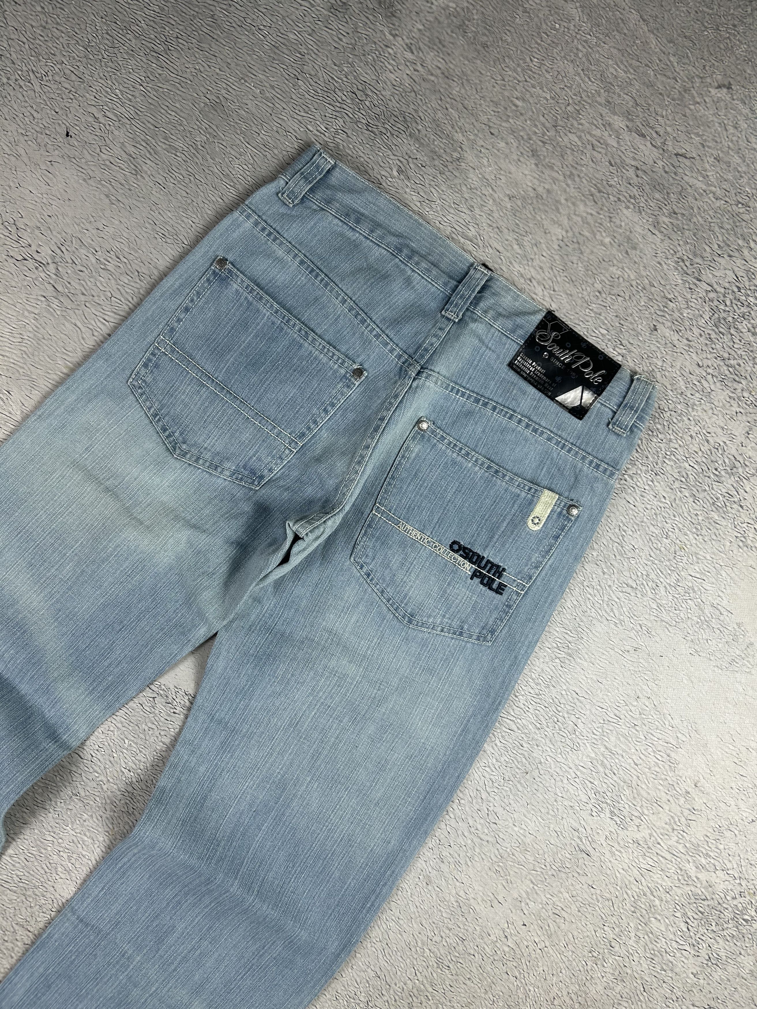 JNCO × Southpole Southpole Vintage Jeans Baggy Skate Logo Blue Denim Wide Leg Size US 30 / EU 46 - 2 Thumbnail