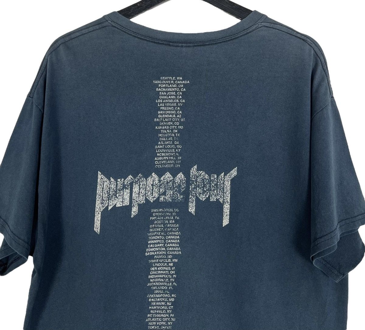 Justin Bieber Distressed Justin Bieber Purpose Tour Tee Size US L / EU 52-54 / 3 - 6 Thumbnail