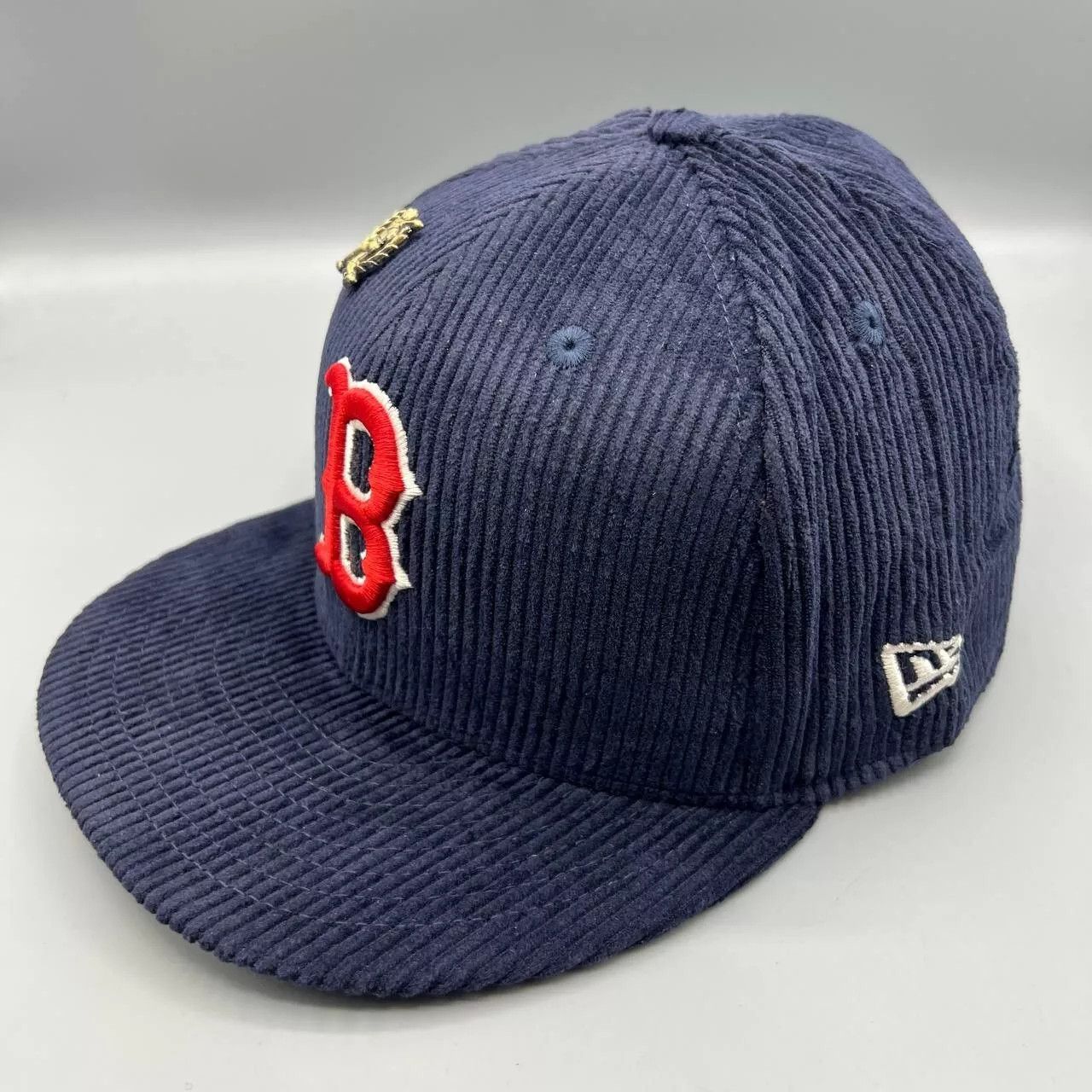 New Era Boston Red Sox Hat Men 7 1/2 Corduroy 59Fifty New Era Fitted Size ONE SIZE - 2 Thumbnail