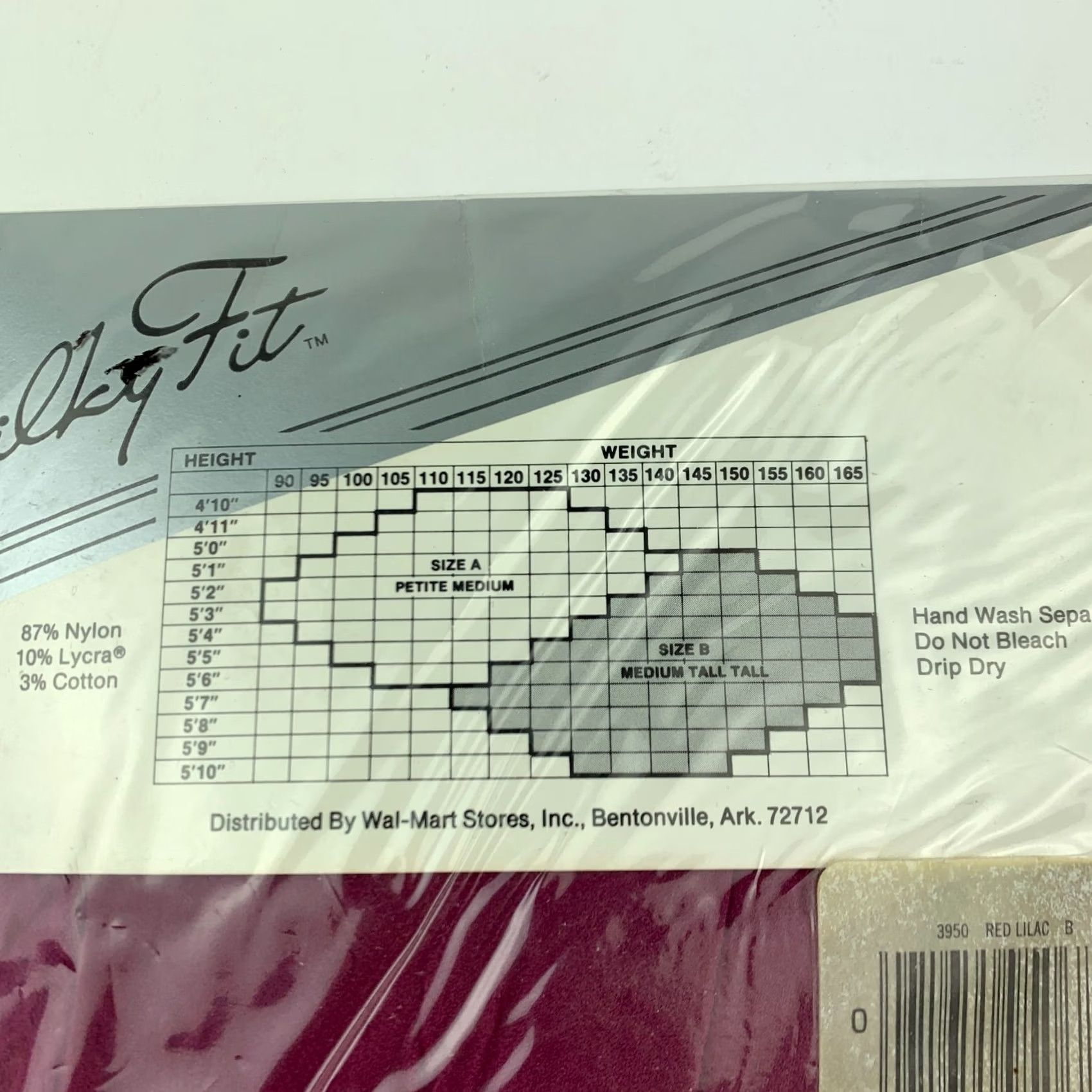 Vintage VINTAGE Silky Fit Panty Hose Sheer Lycra Purple Size S Womens Size 28" / US 6 / IT 42 - 4 Thumbnail
