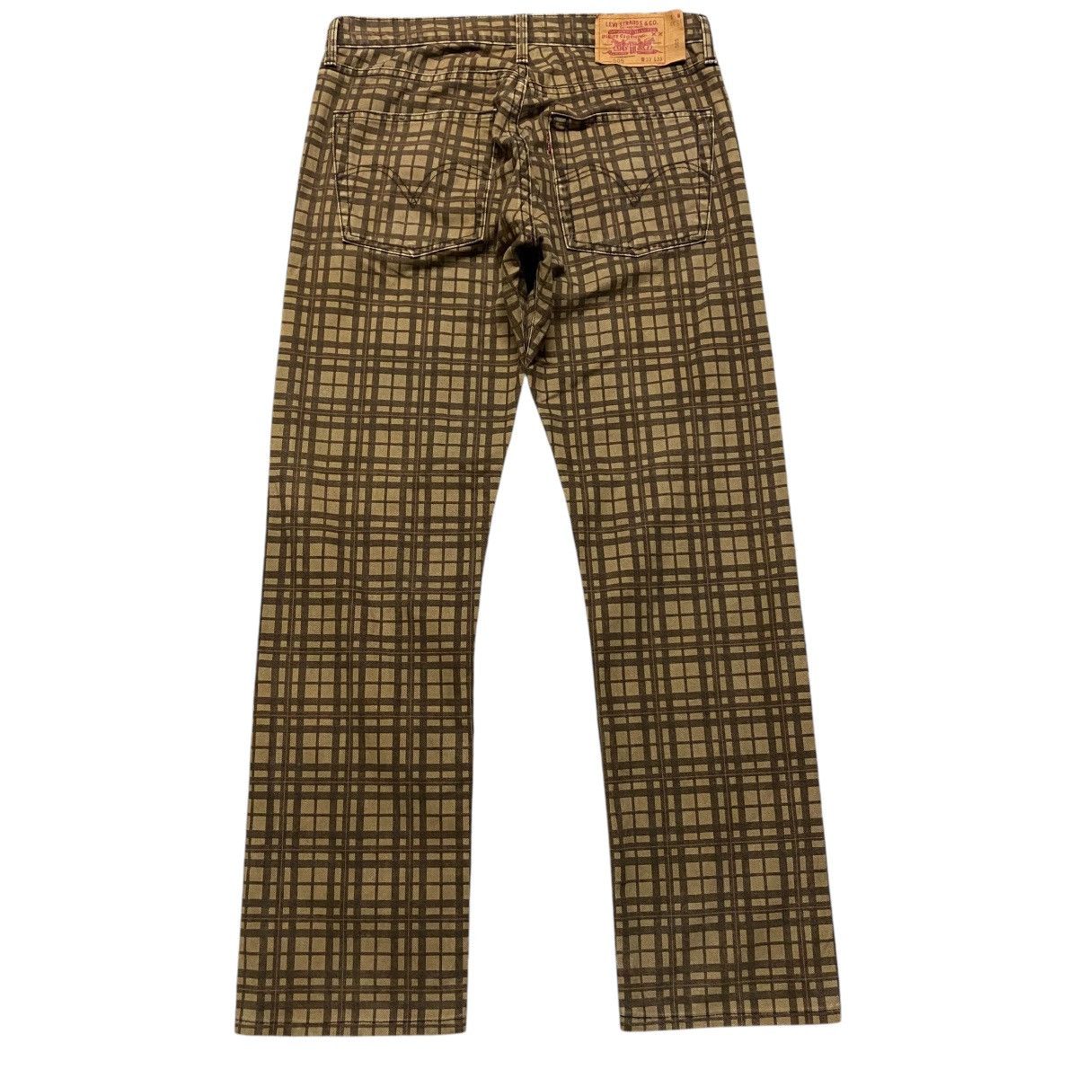 Levi's Vintage Levis 505 Brown Checkered Jeans Size US 32 / EU 48 - 1 Thumbnail