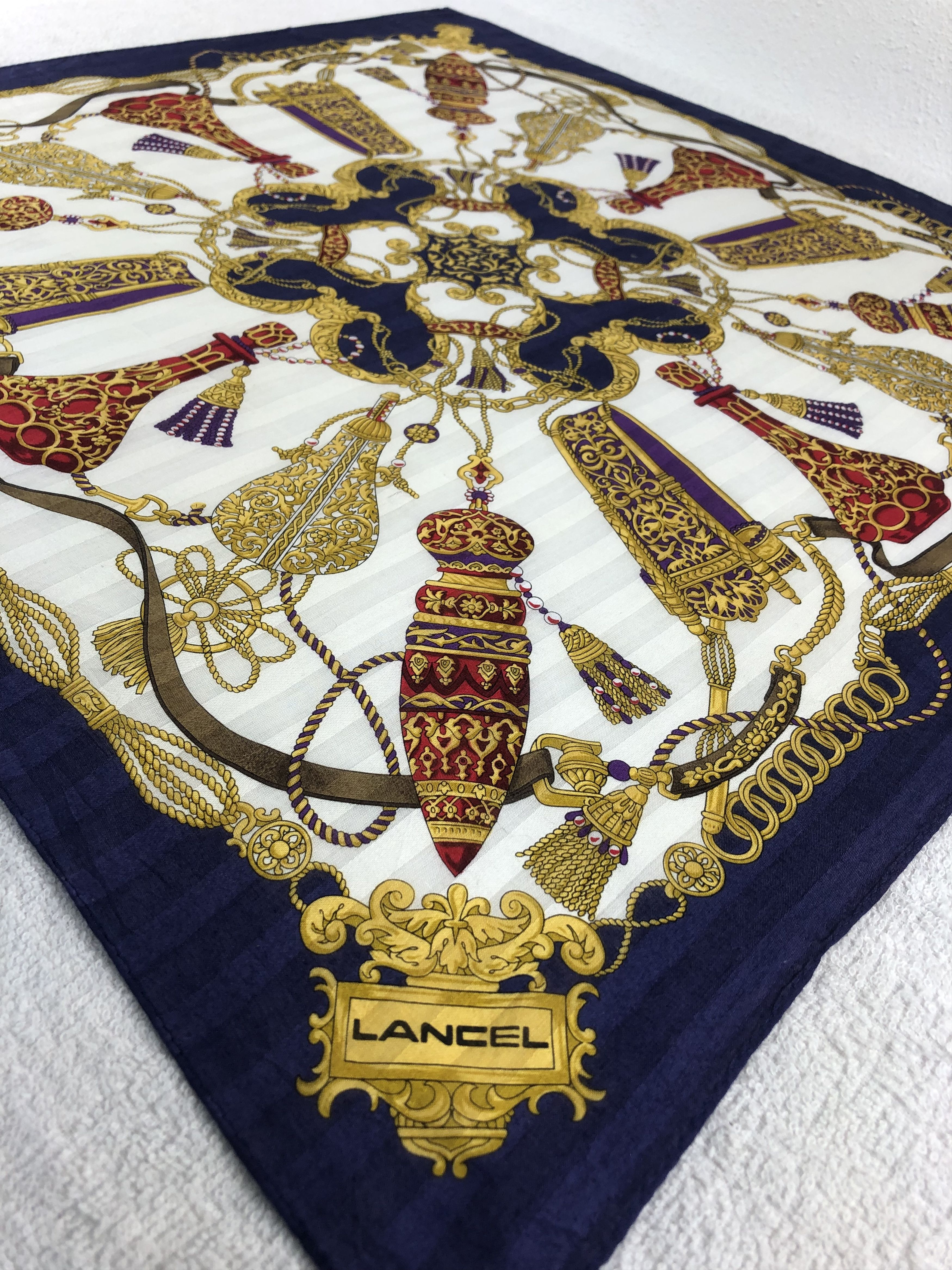 Lancel Lancel Handkerchief / Bandana / Neckerchief C326 Size ONE SIZE - 4 Thumbnail
