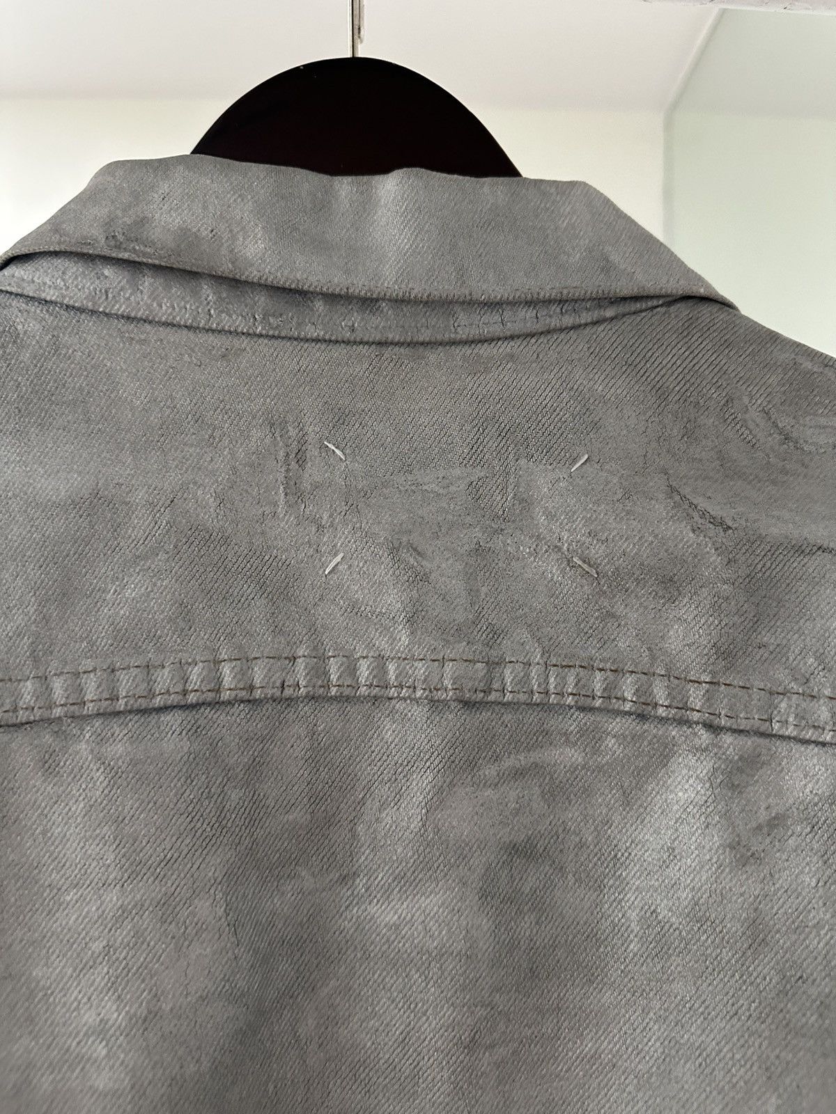 Maison Margiela 1999 Silver Painted Denim Jacket Size US L / EU 52-54 / 3 - 8 Thumbnail