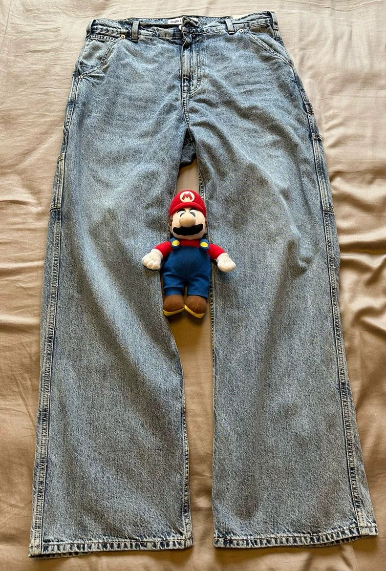 Our Legacy Our Legacy Blue Straight-Leg Pants - dmc Size US 31 - 1 Thumbnail