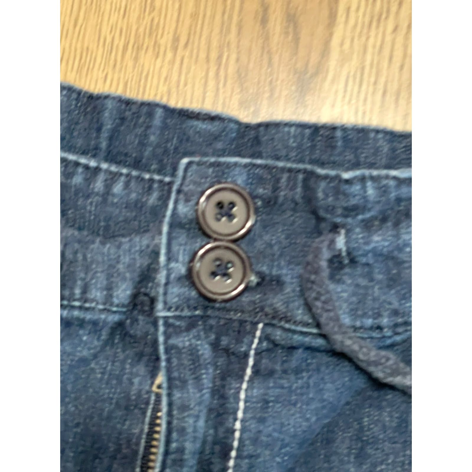 Bugle Boy Bugle Boy Shorts Women's 2X Denim Blue Pockets Stretchable Waist Bermuda Flat Front 2X Womens Size 40" / US 18 - 5 Thumbnail