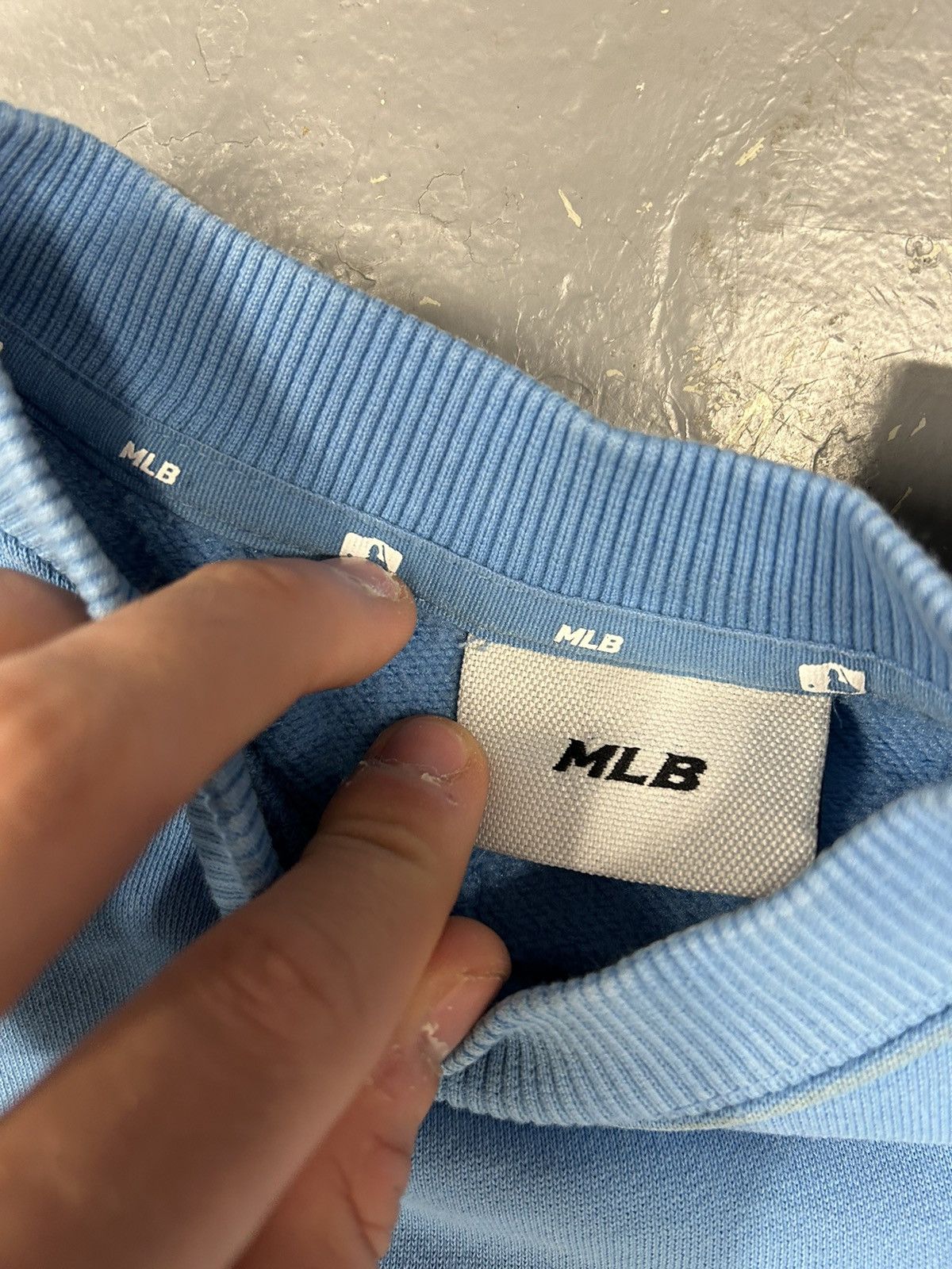 MLB × Vintage Crazy Vintage Y2K Essential LA Dodgers Baby Blue Crewneck Size US S / EU 44-46 / 1 - 5 Thumbnail
